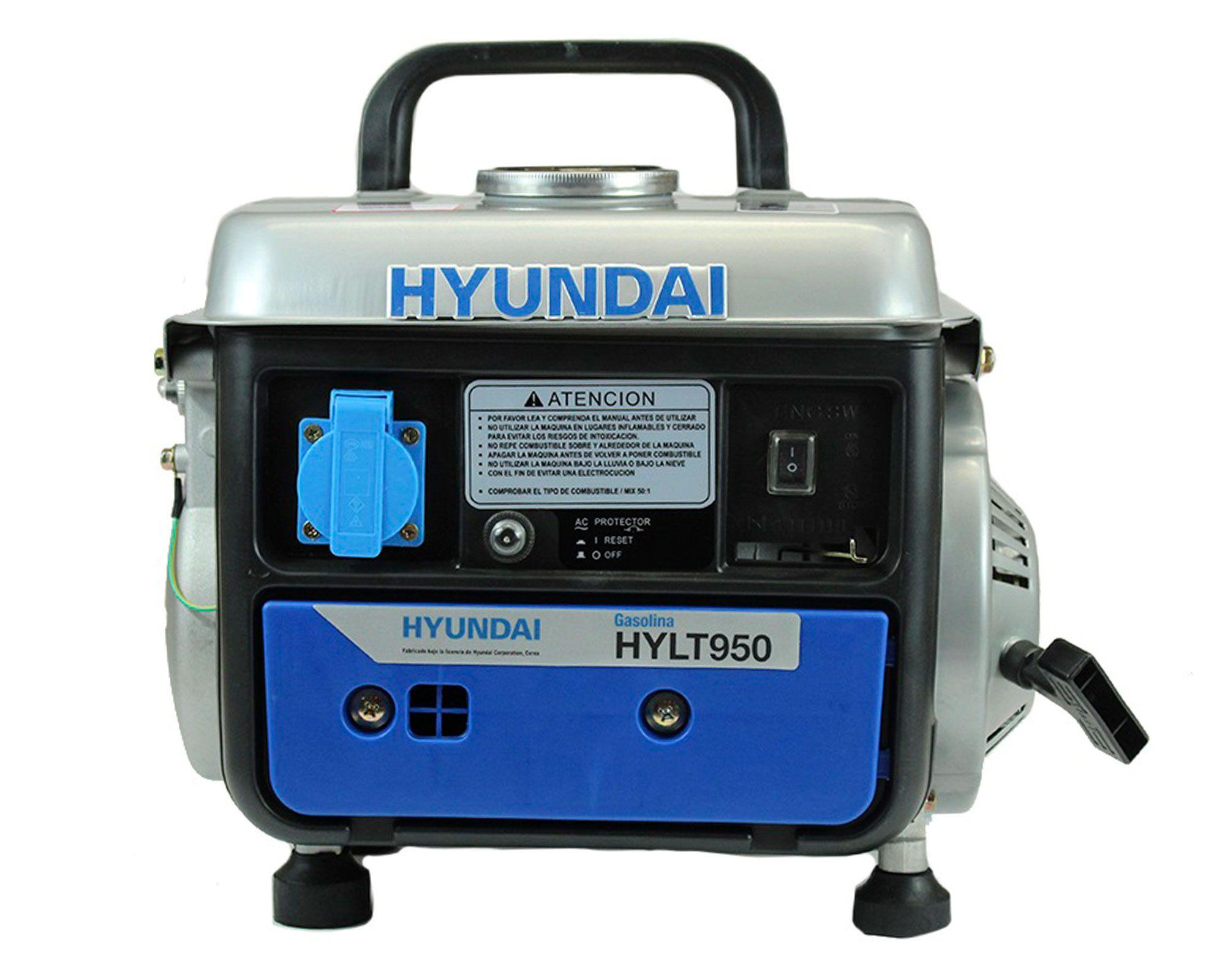 Generador a gasolina manual 720W 4,2 lt 82HYLT950 Hyundai.-0