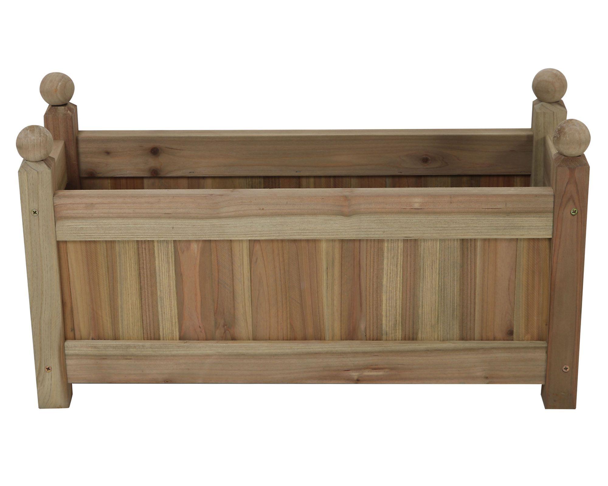 Macetero Rectangular natural Outzen-0