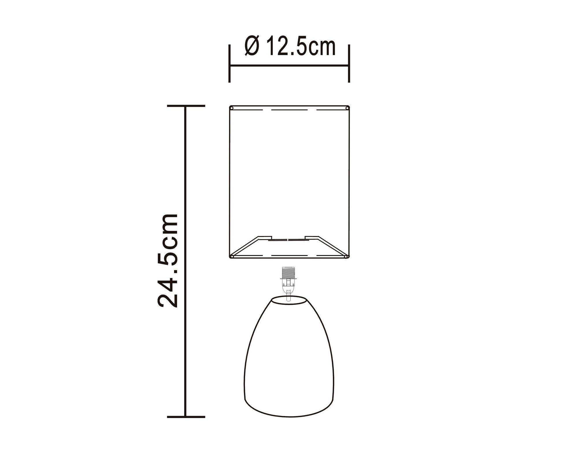 Lámpara sobremesa 1L E27 Elian blanco invierno Abitare-3
