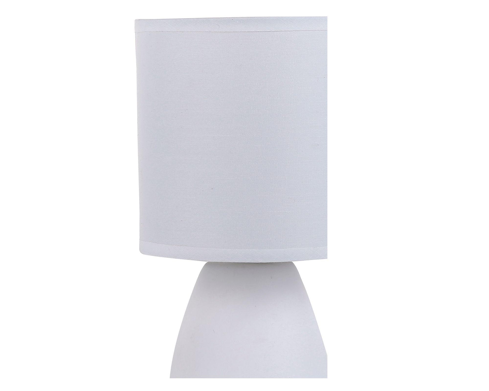 Lámpara sobremesa 1L E27 Elian blanco invierno Abitare-2
