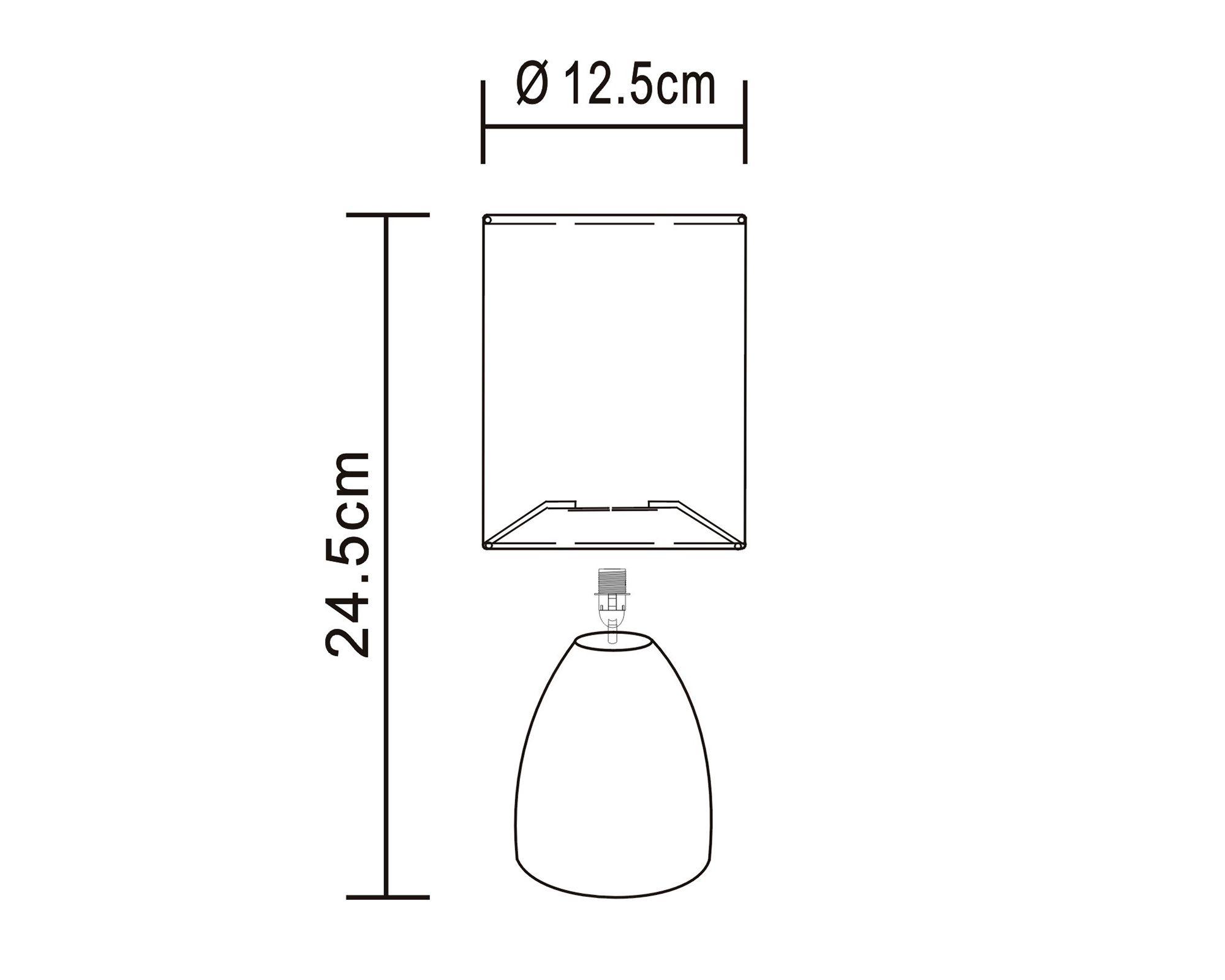Lámpara sobremesa 1L E27 Elian gris Abitare-4