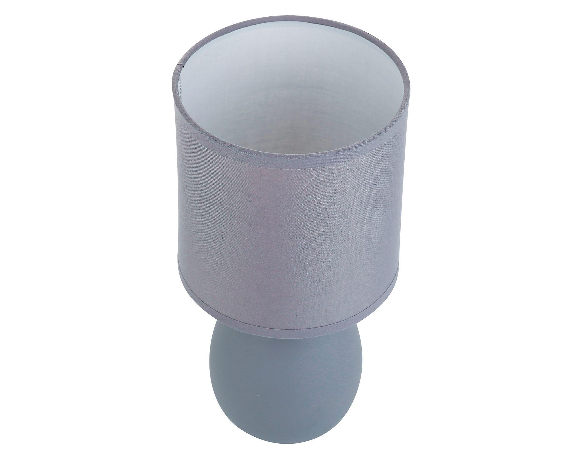 Lámpara sobremesa 1L E27 Elian gris Abitare-1