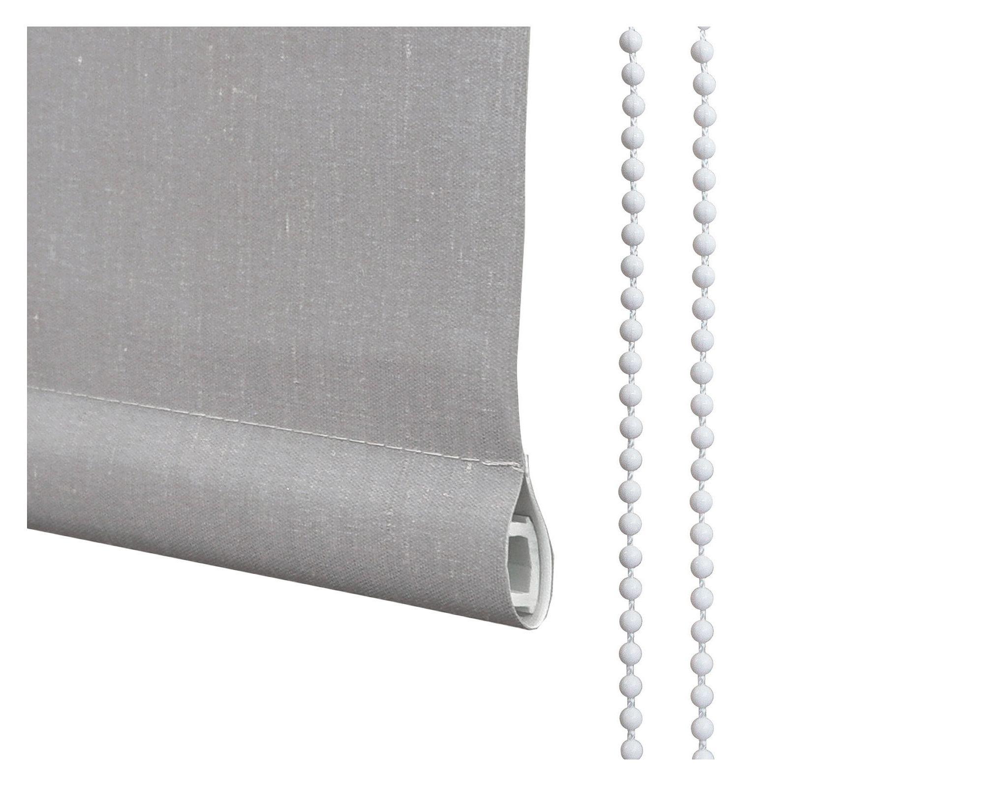 Cortina roller blackout 160x165 cm textura gris Cotidiana-3