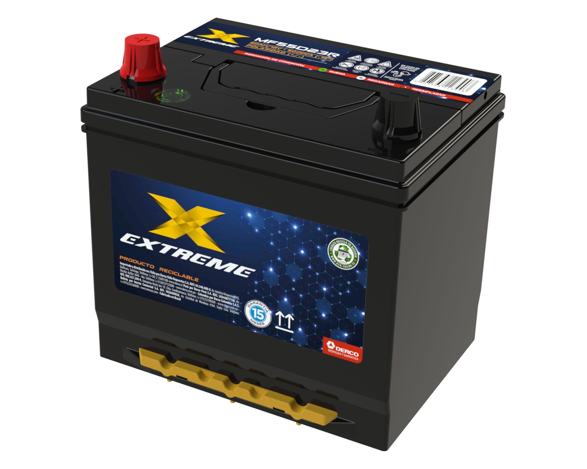 Batería 60AH 500CCA izquierdo MF55D23R Extreme.-2