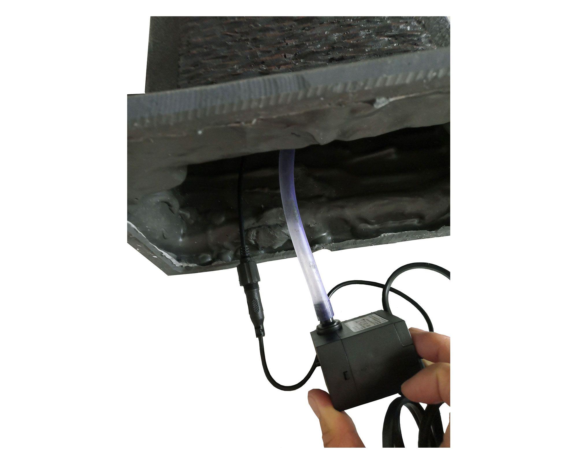 Fuente agua Pared piedras LED Outzen-3