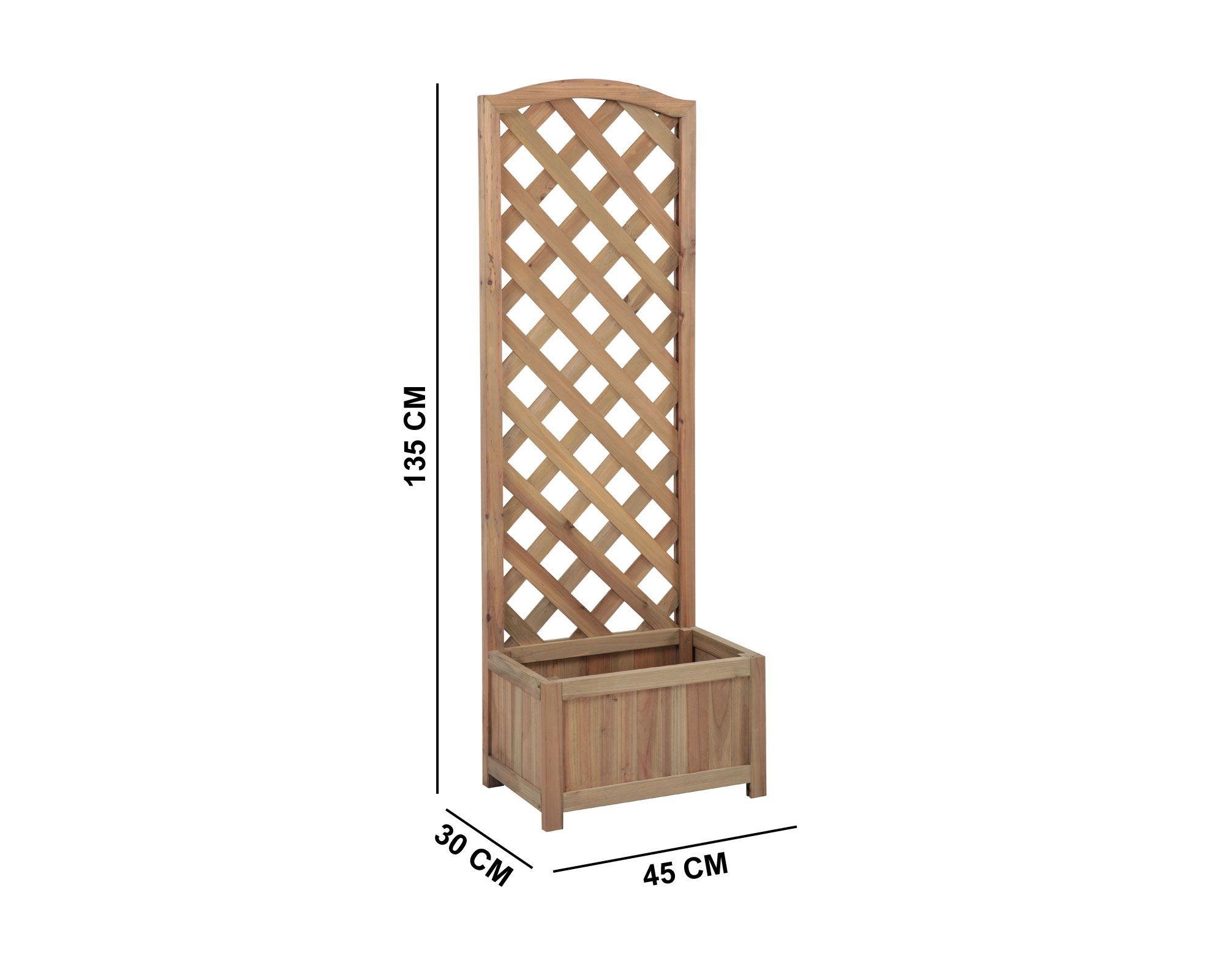 Macetero treillage de madera Outzen-1