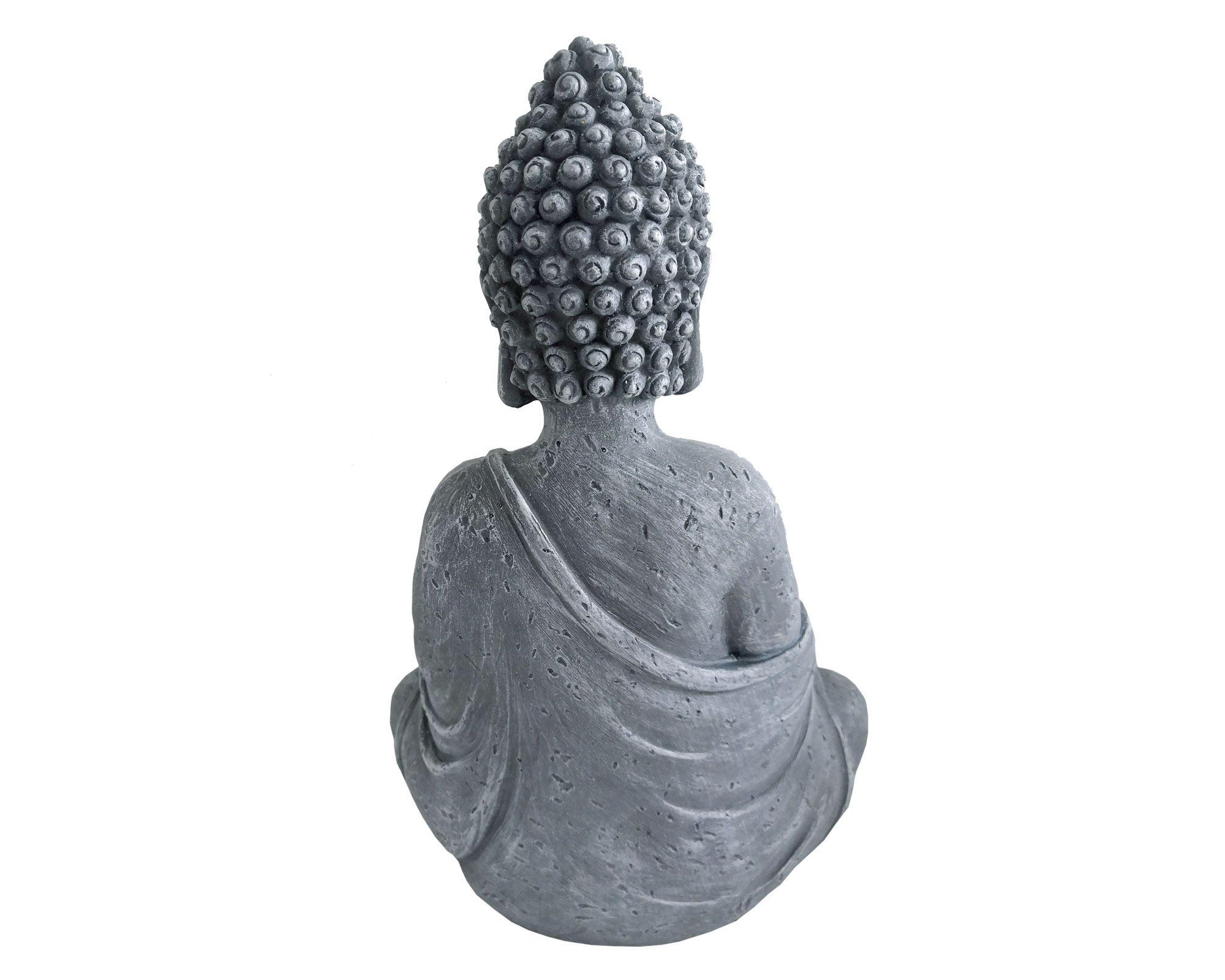 Figura decorativa Buda con maceta Outzen-2