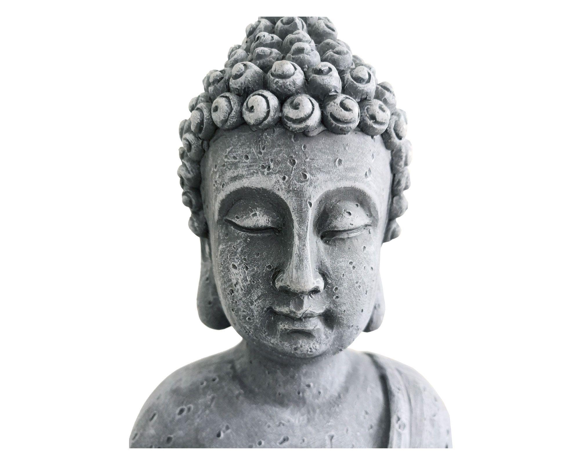 Figura decorativa Buda con maceta Outzen-3