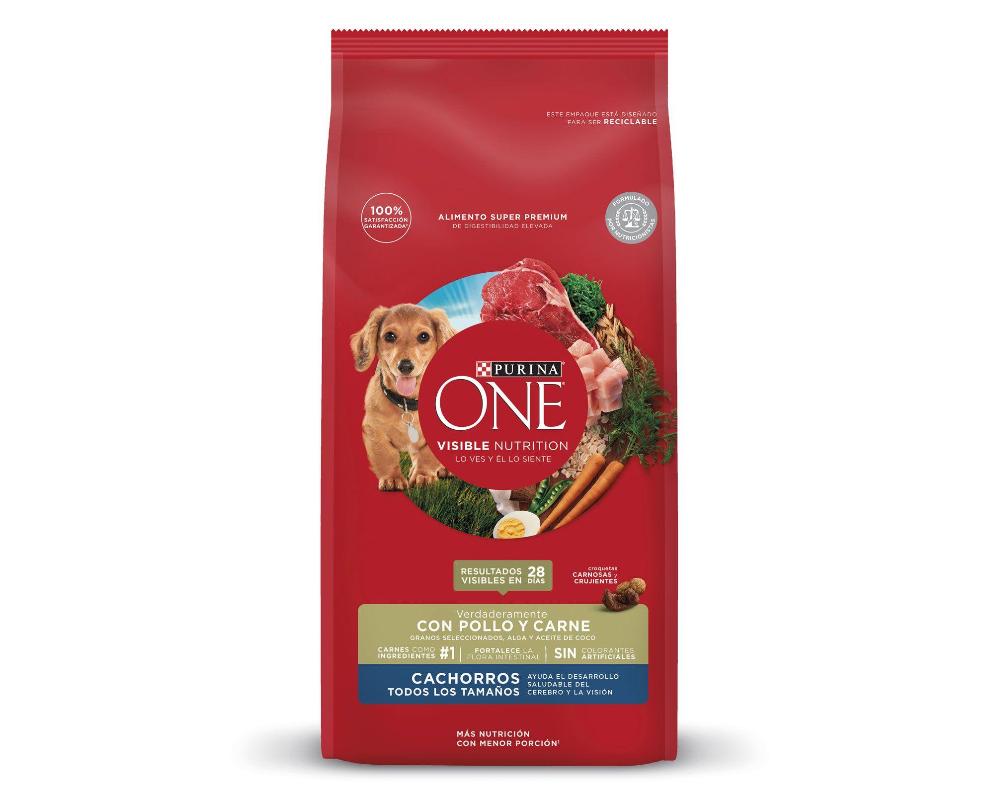 Alimento perro cachorro 12 kg pollo y carne Purina One.-1