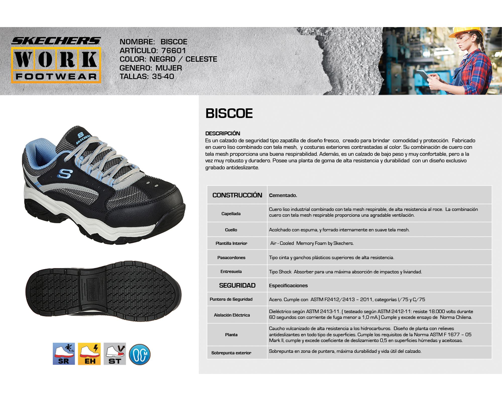 Zapato de seguridad mujer Biscoe gris-2