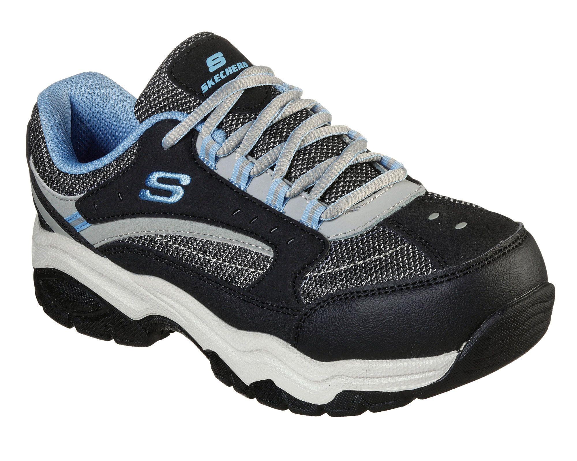 Zapato de seguridad mujer Biscoe celeste Skechers-0