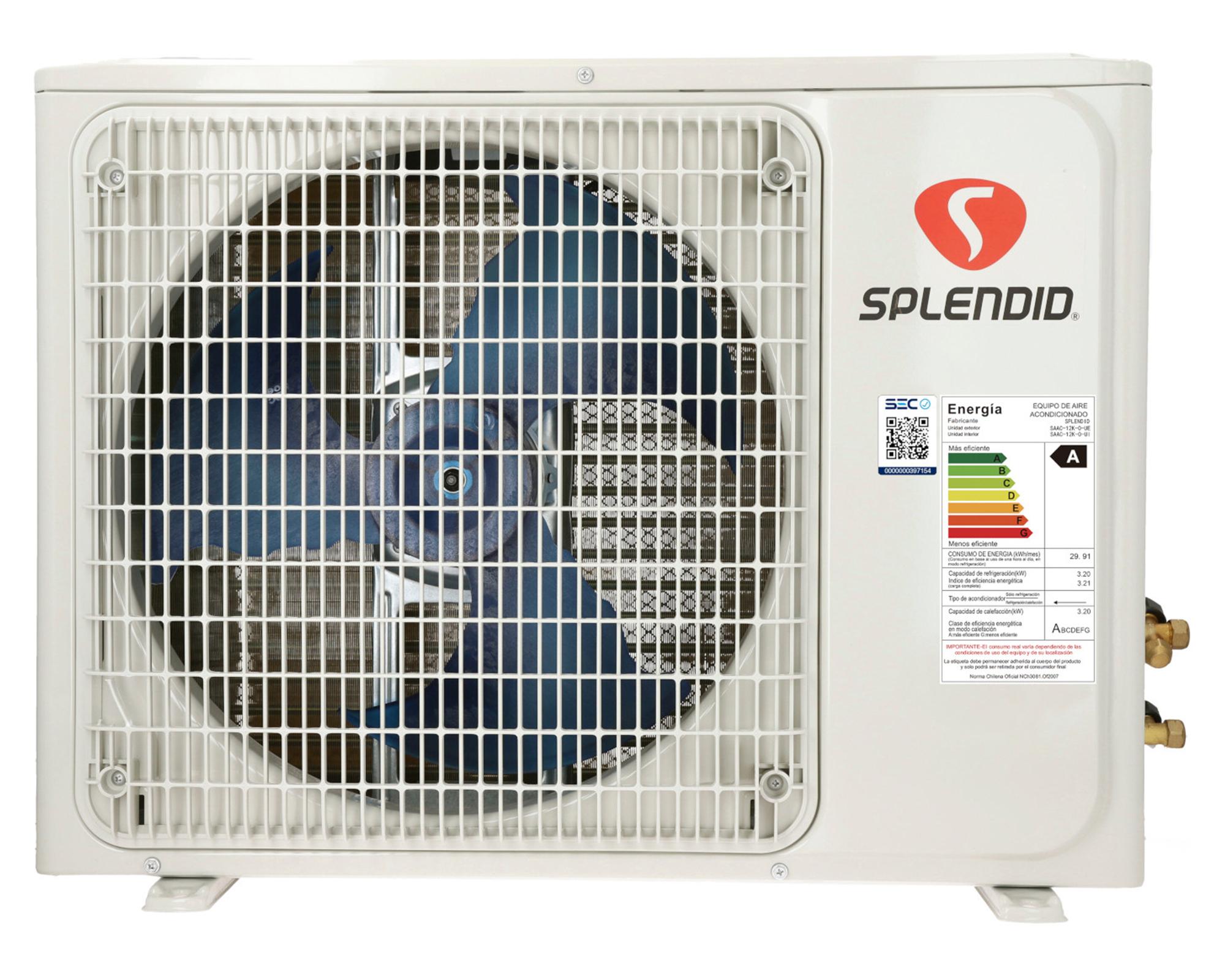 Aire acondicionado split 12000 BTU  frío/calor SAAC-12K-O-11
