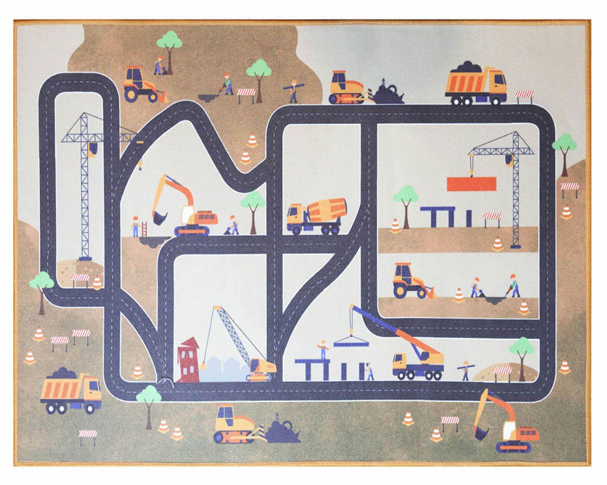 Alfombra 76x117 cm Pista interactiva 2 Dib-0