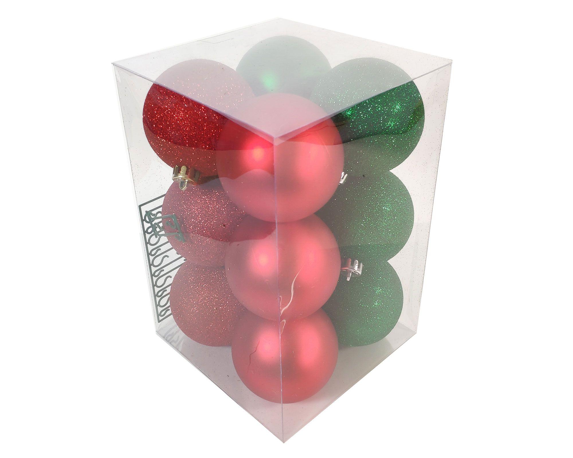 Esfera 8 cm 12 piezas Cotidiana-0