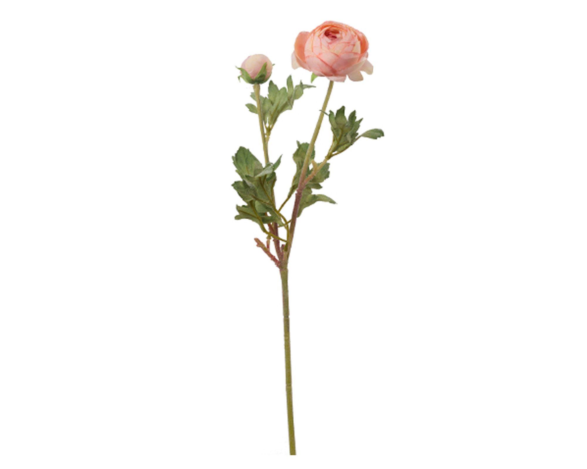 Flor artificial Ranúnculo boton rose rosado The Garden.-0