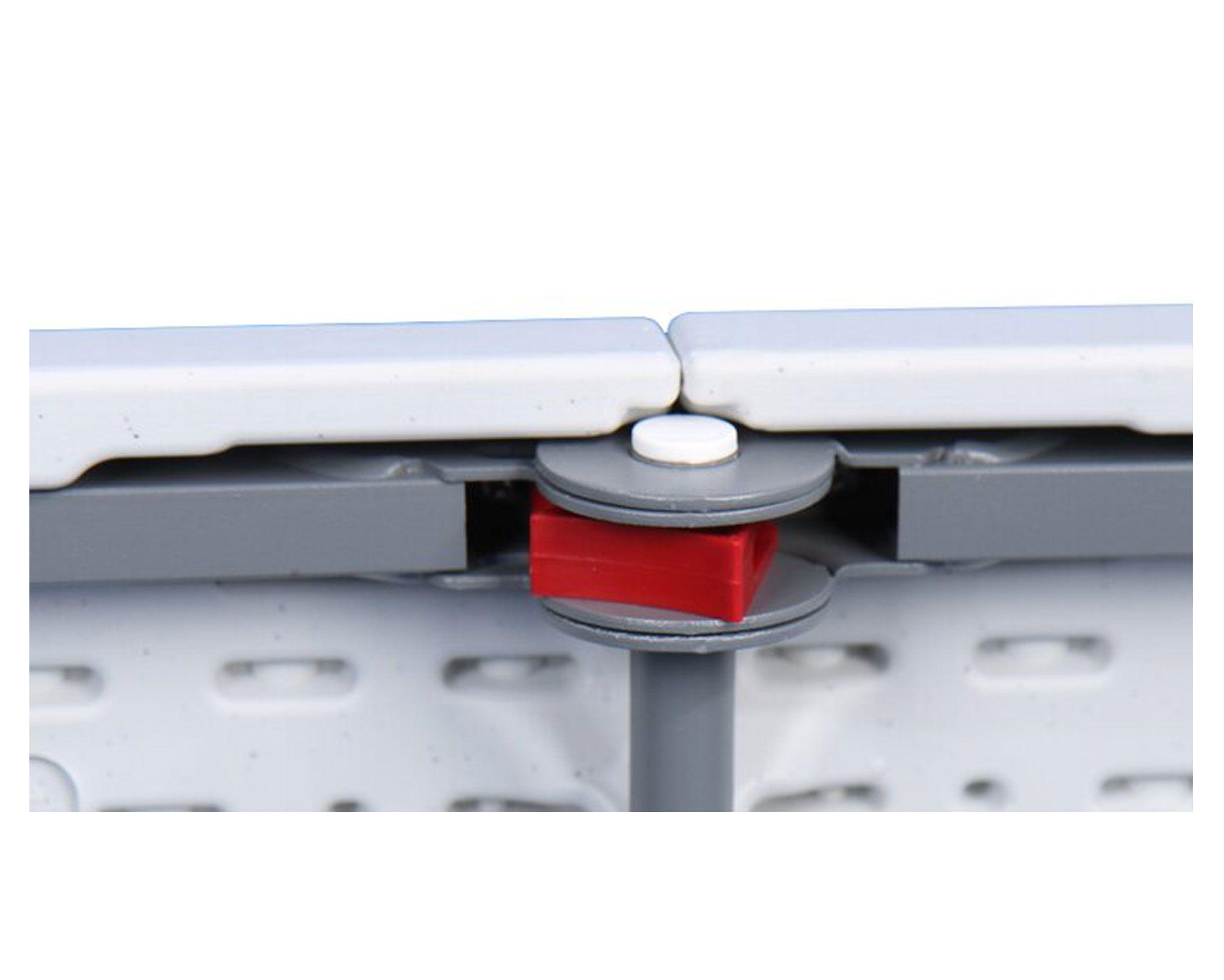 Mesa plegable 180 cm blanco Alpes.-4
