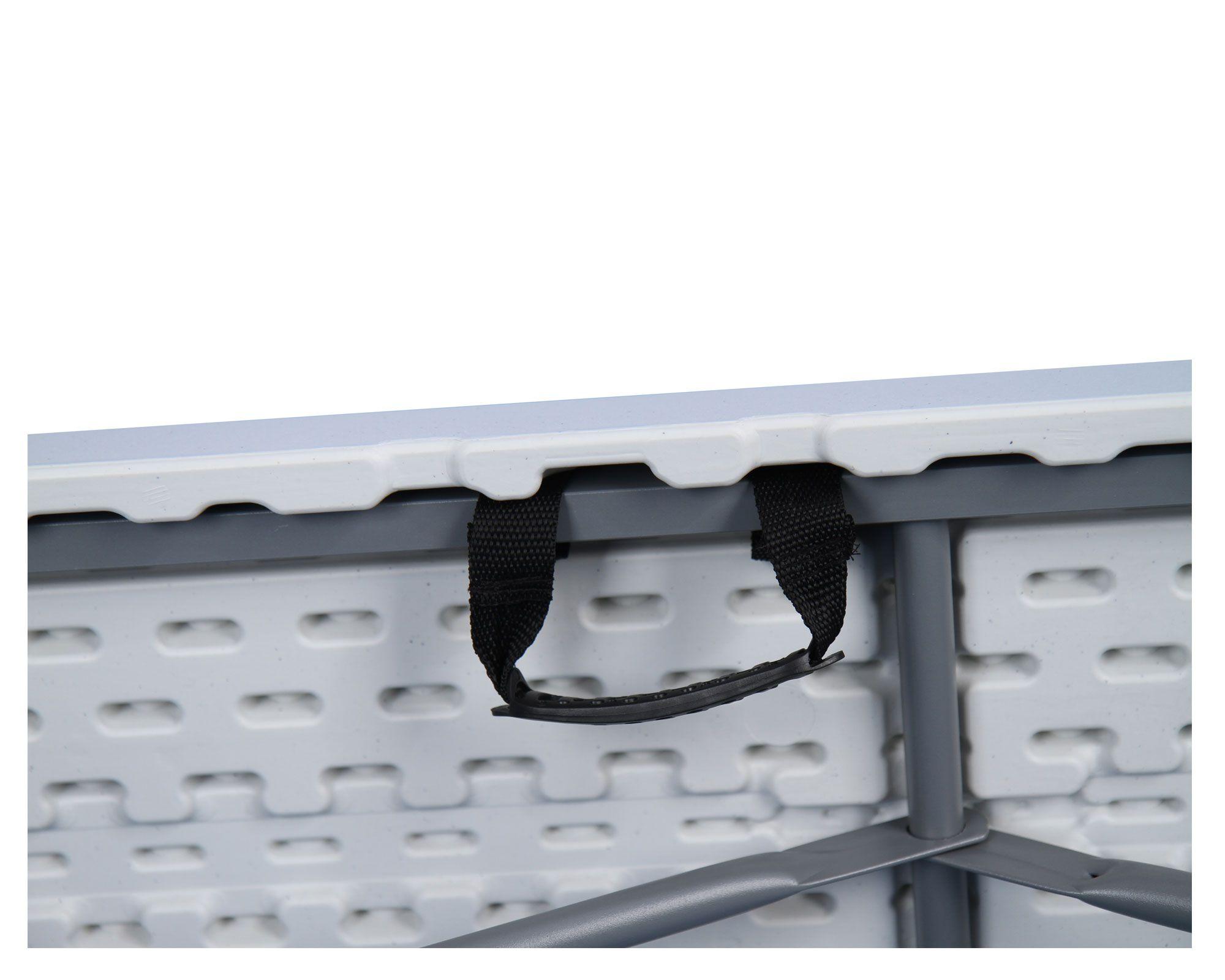 Banco plegable 180 cm blanco Outzen-2