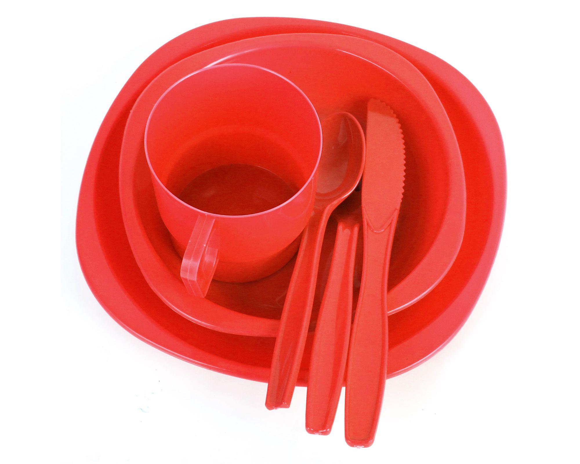 Set picnic rojo 36 piezas Alpes-3