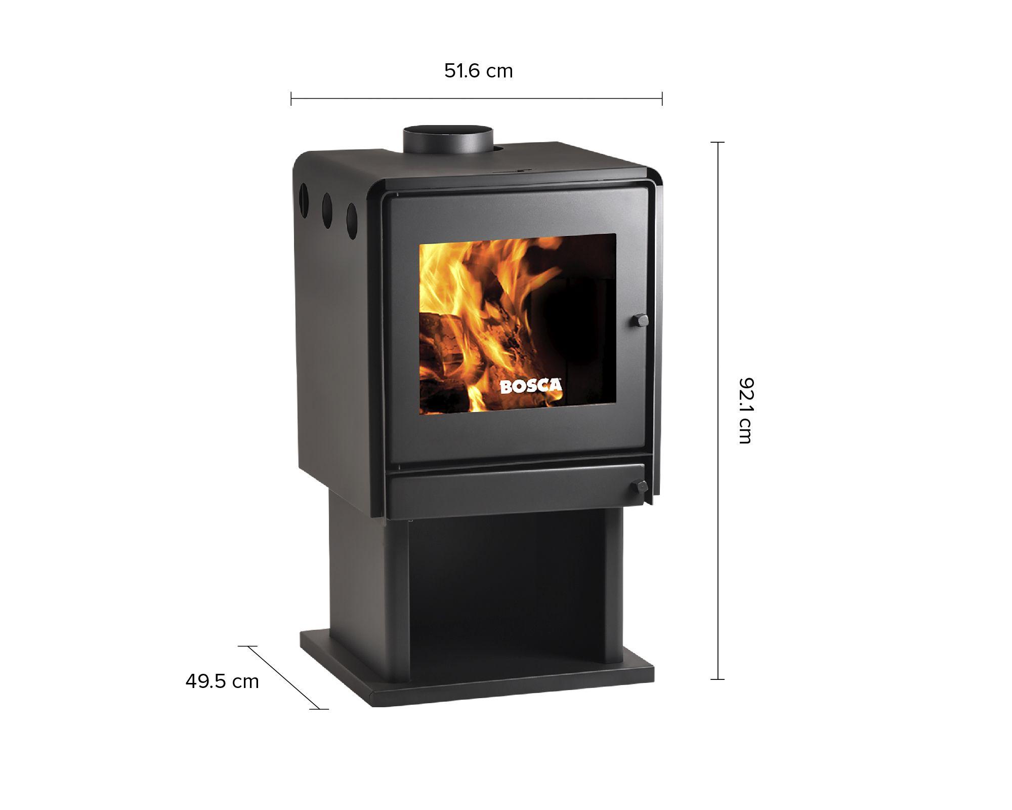 Calefactor a leña 13.9 kW Limit 480 negro-3