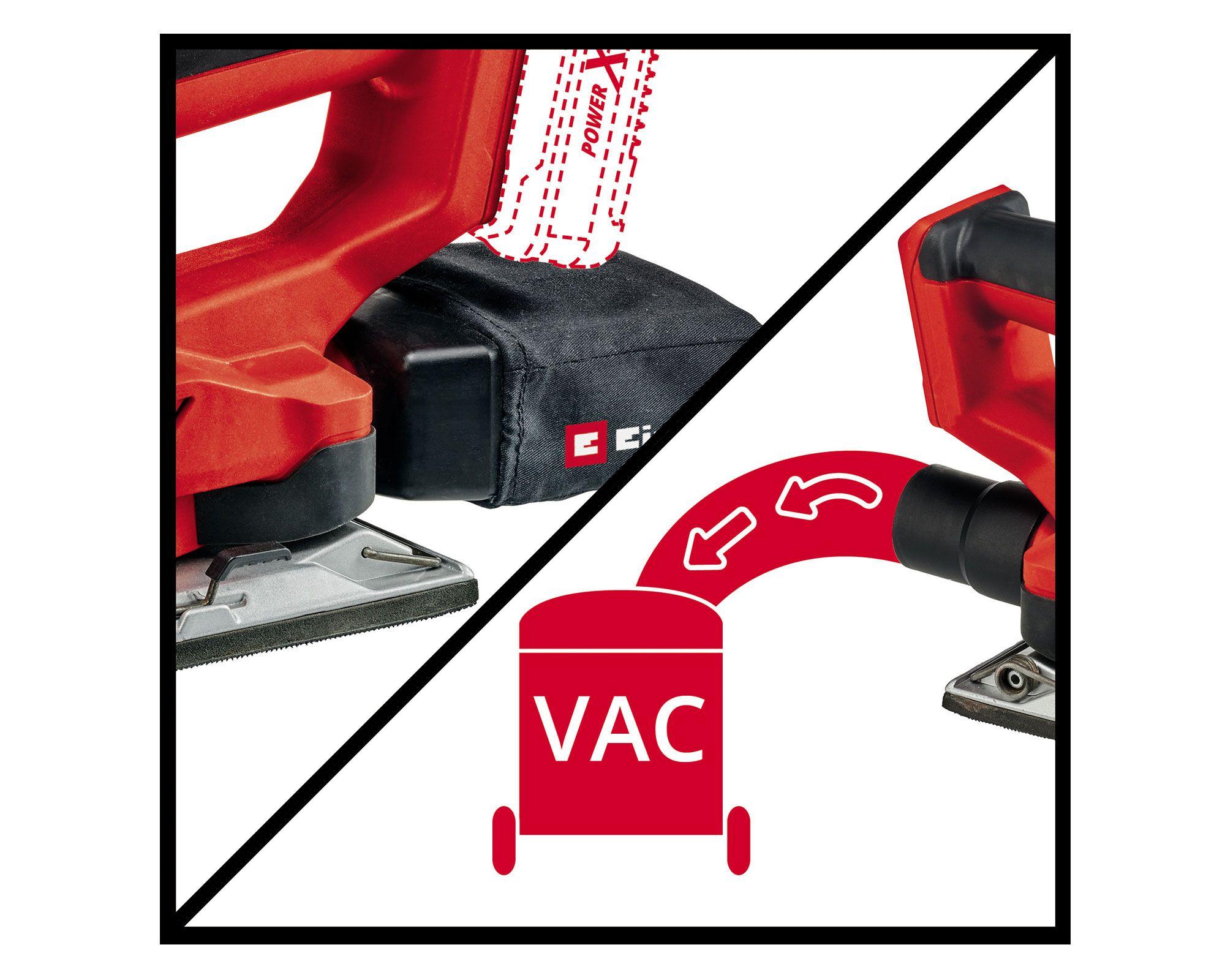 Lijadora orbital inalámbrica 18V TE-OS 18/230 Li Solo Einhell.-3