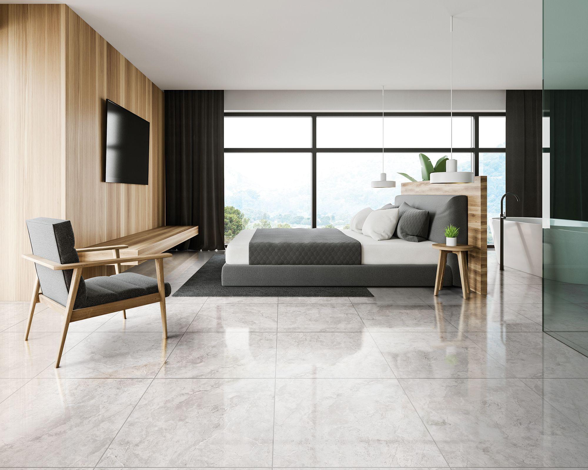 Gres porcelanato piso 61x61 cm Moon Grey gris 1,48 m2 Celima.-5