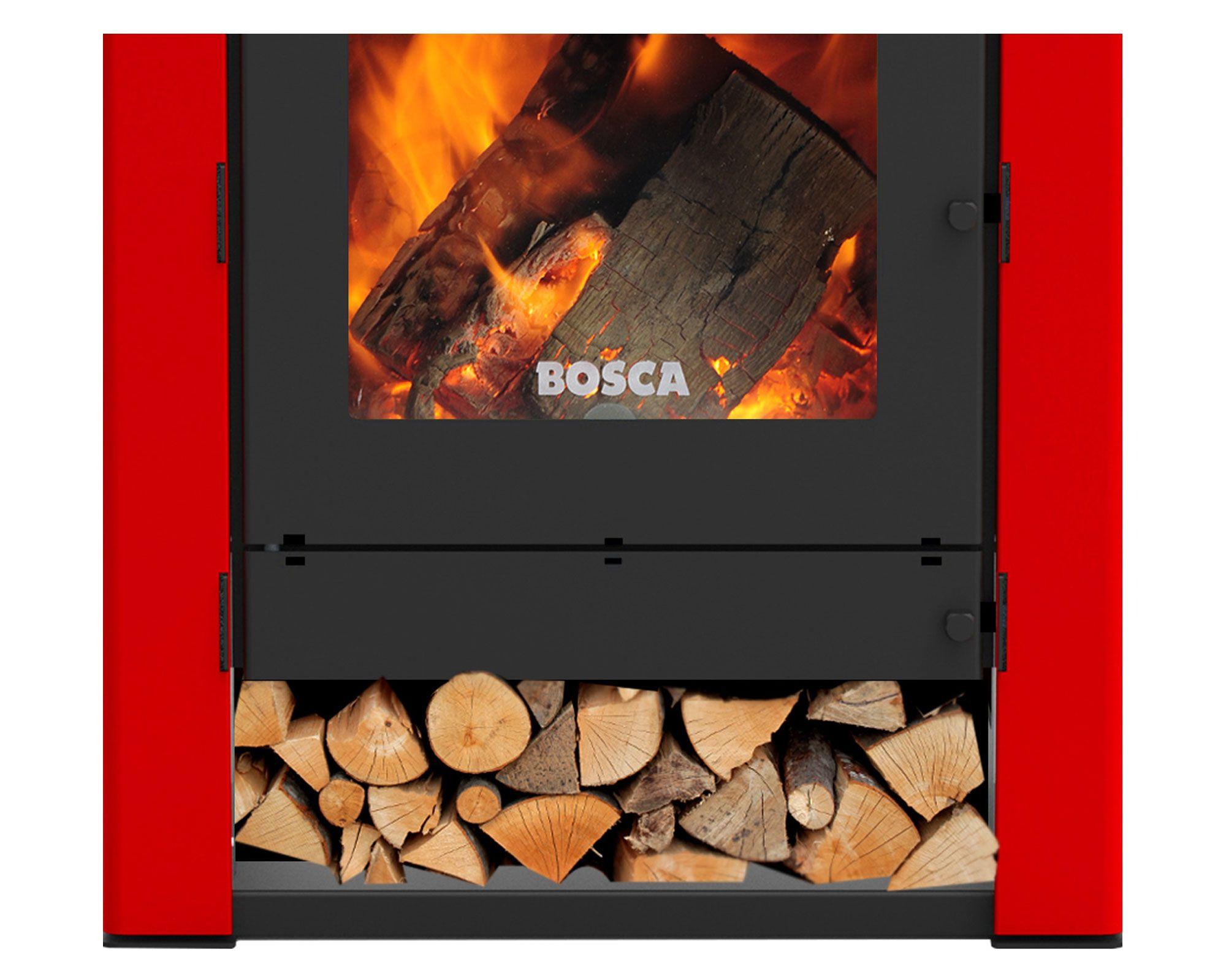 Calefactor a leña Gold 500 rojo-1