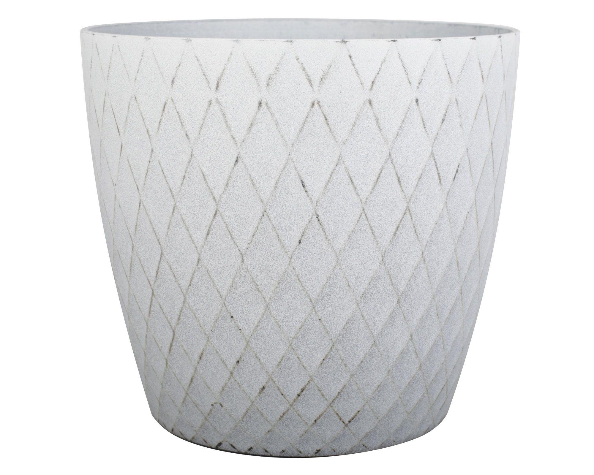 Macetero 27 cm Muriel gris claro Outzen-0