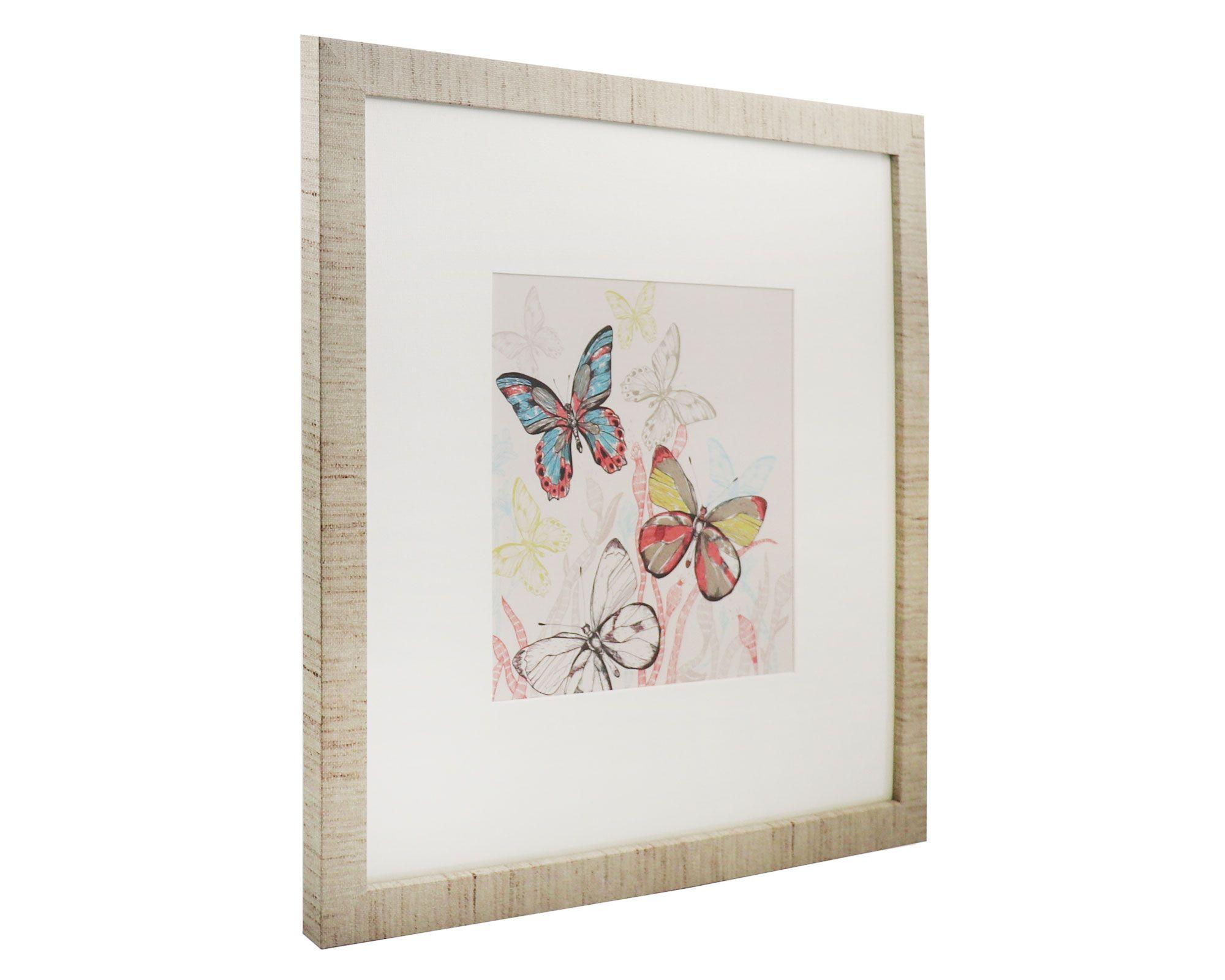 Cuadro 50x50 cm Mariposas Ronda.-1