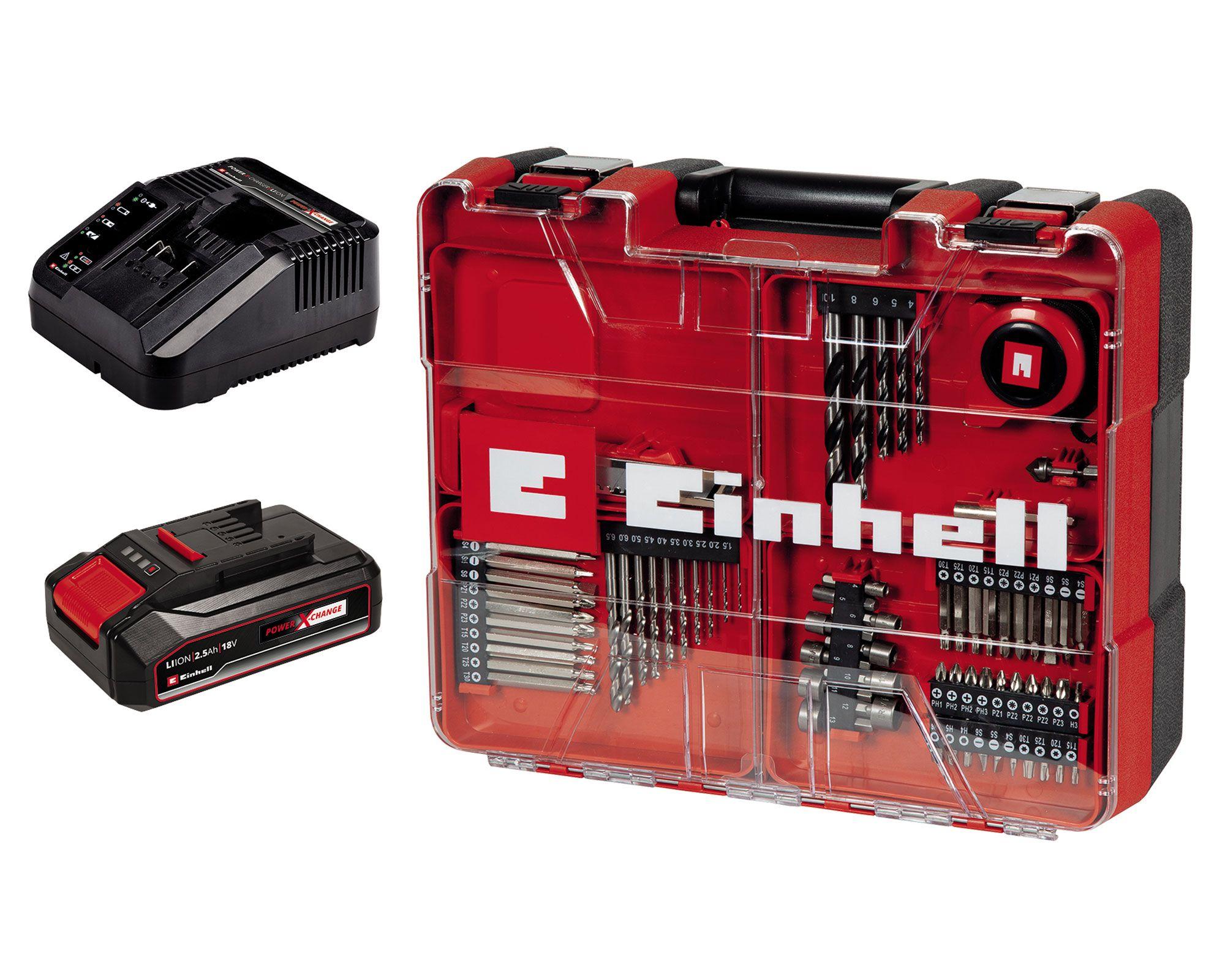 Taladro inalámbrico kit 13 mm TE-CD 18/40 Li +69 Einhell-1
