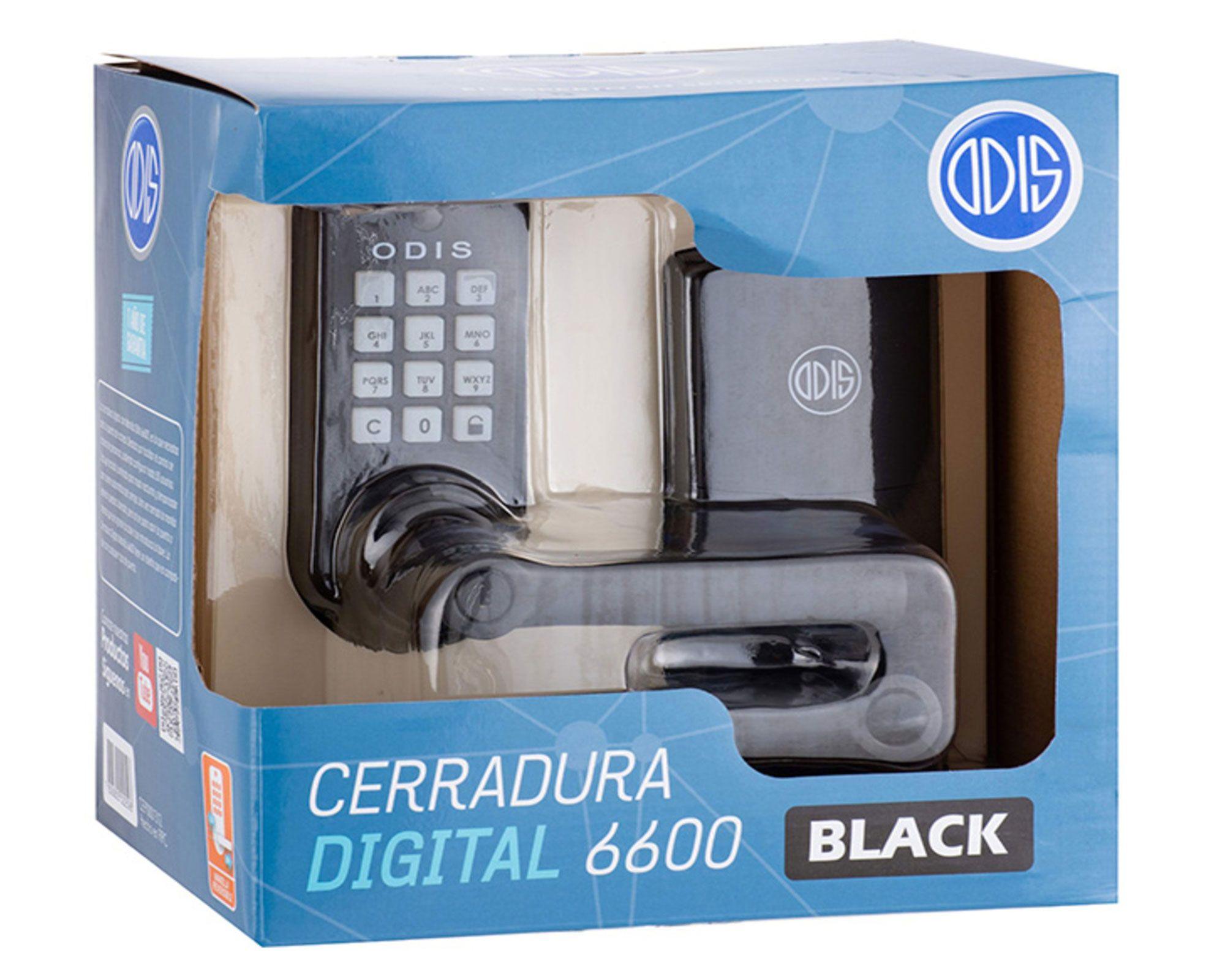 Cerradura digital manilla entrada 6600 negro Odis.-4