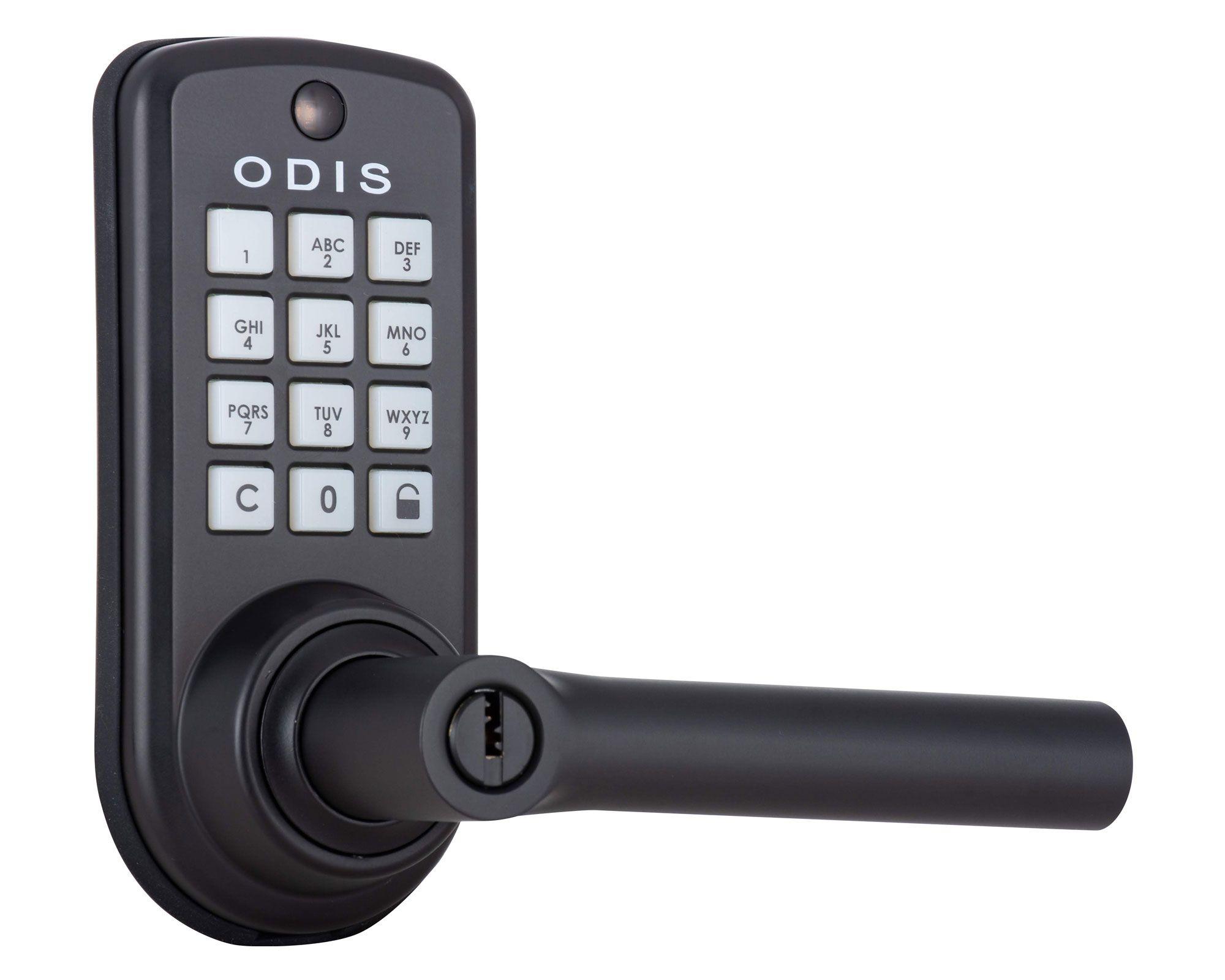 Cerradura digital manilla entrada 6600 negro Odis.-1