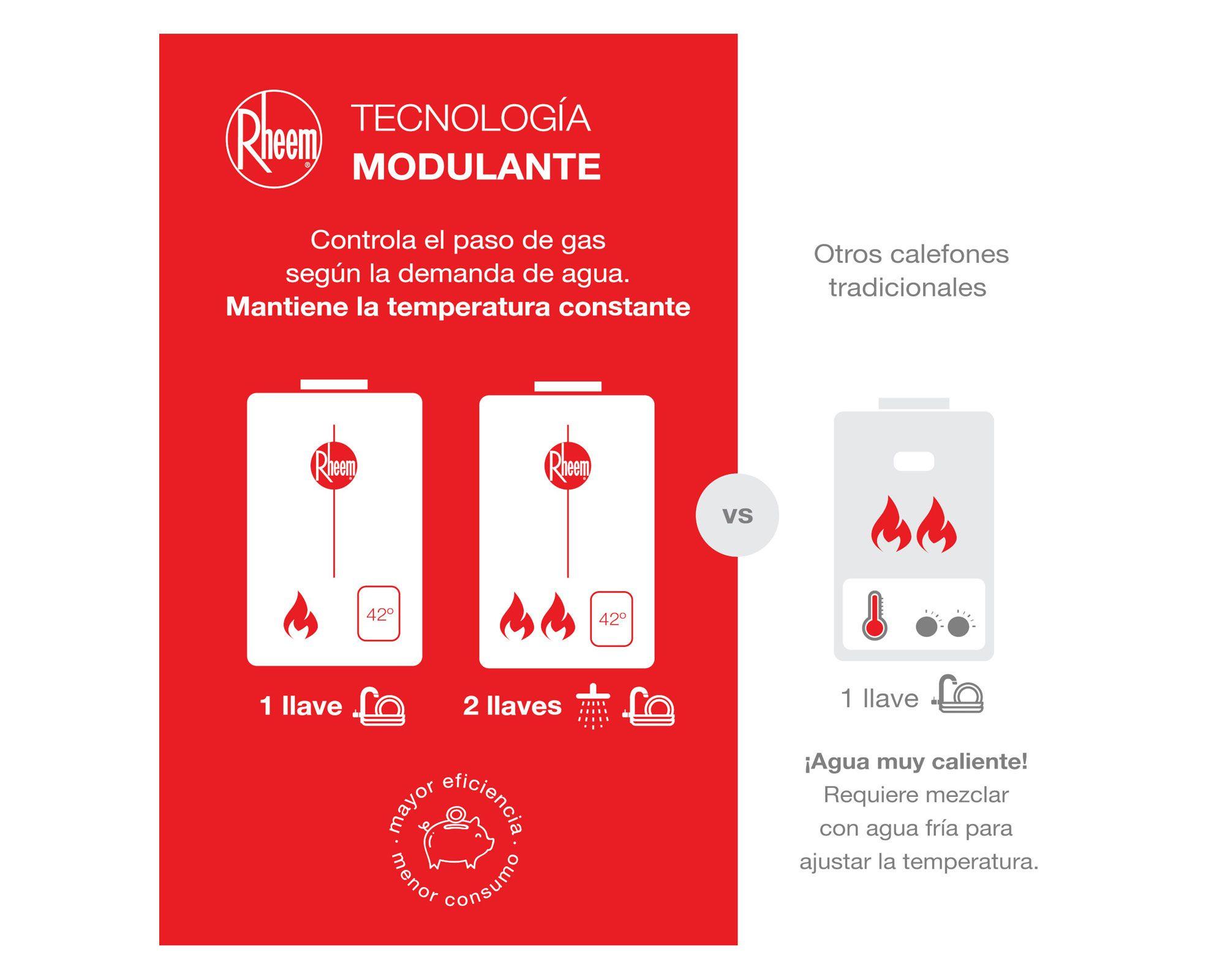 Calefont tiro forzado 16 litros Prestige gas natural-4