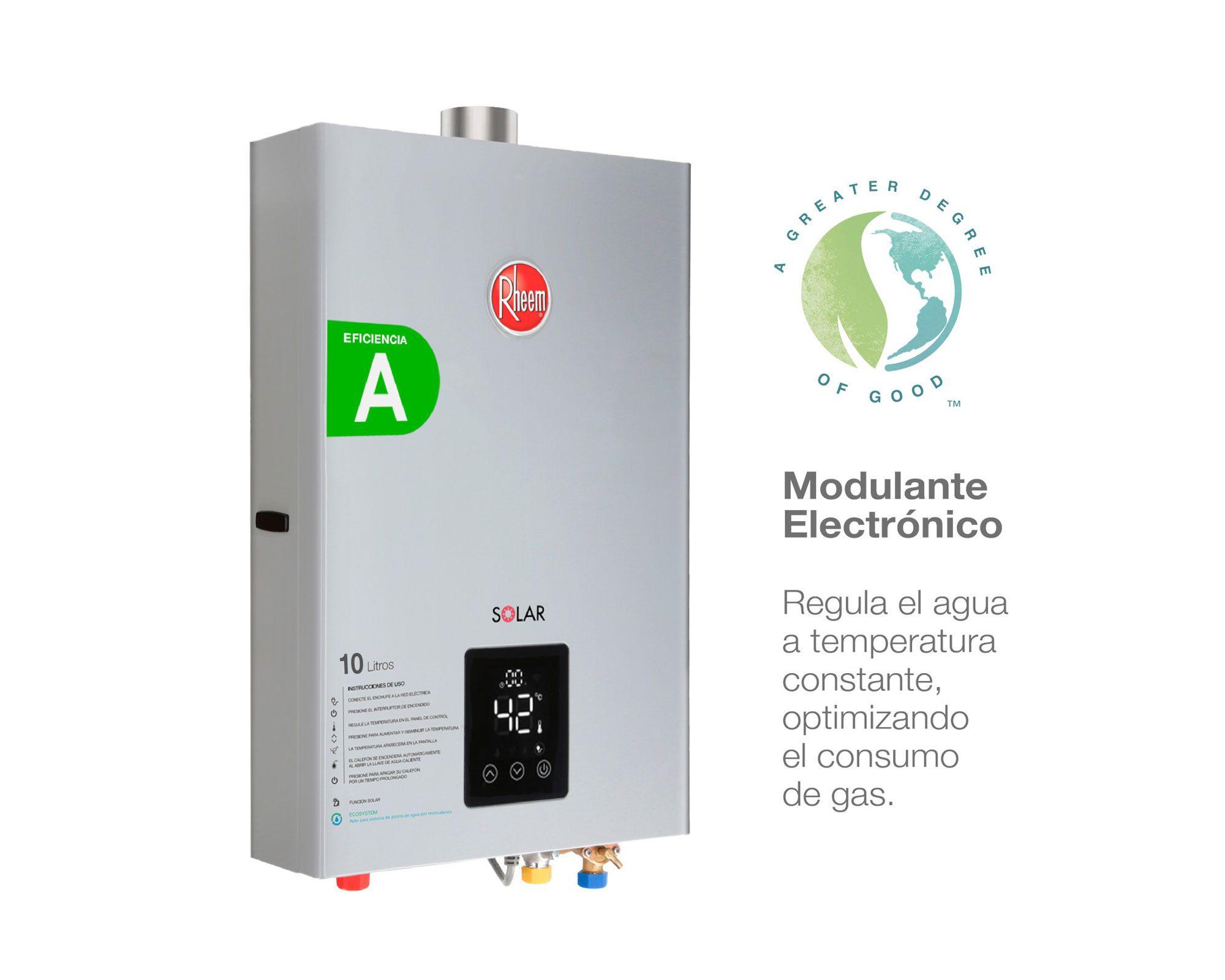 Calefont tiro forzado 10 litros Prestige gas natural-2