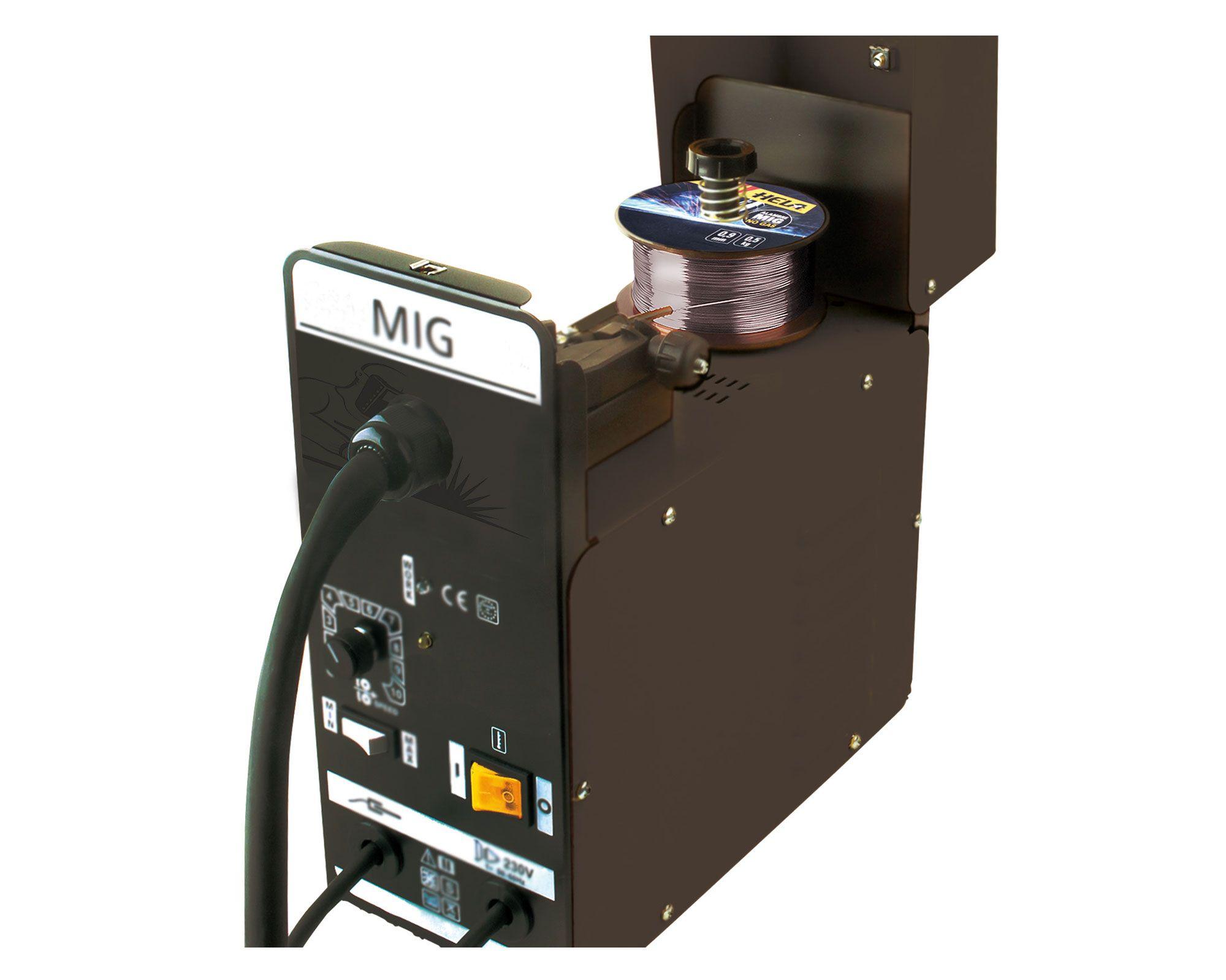 Alambre MIG 0,9 mm 0,5 kg Flux sin gas Hela-2