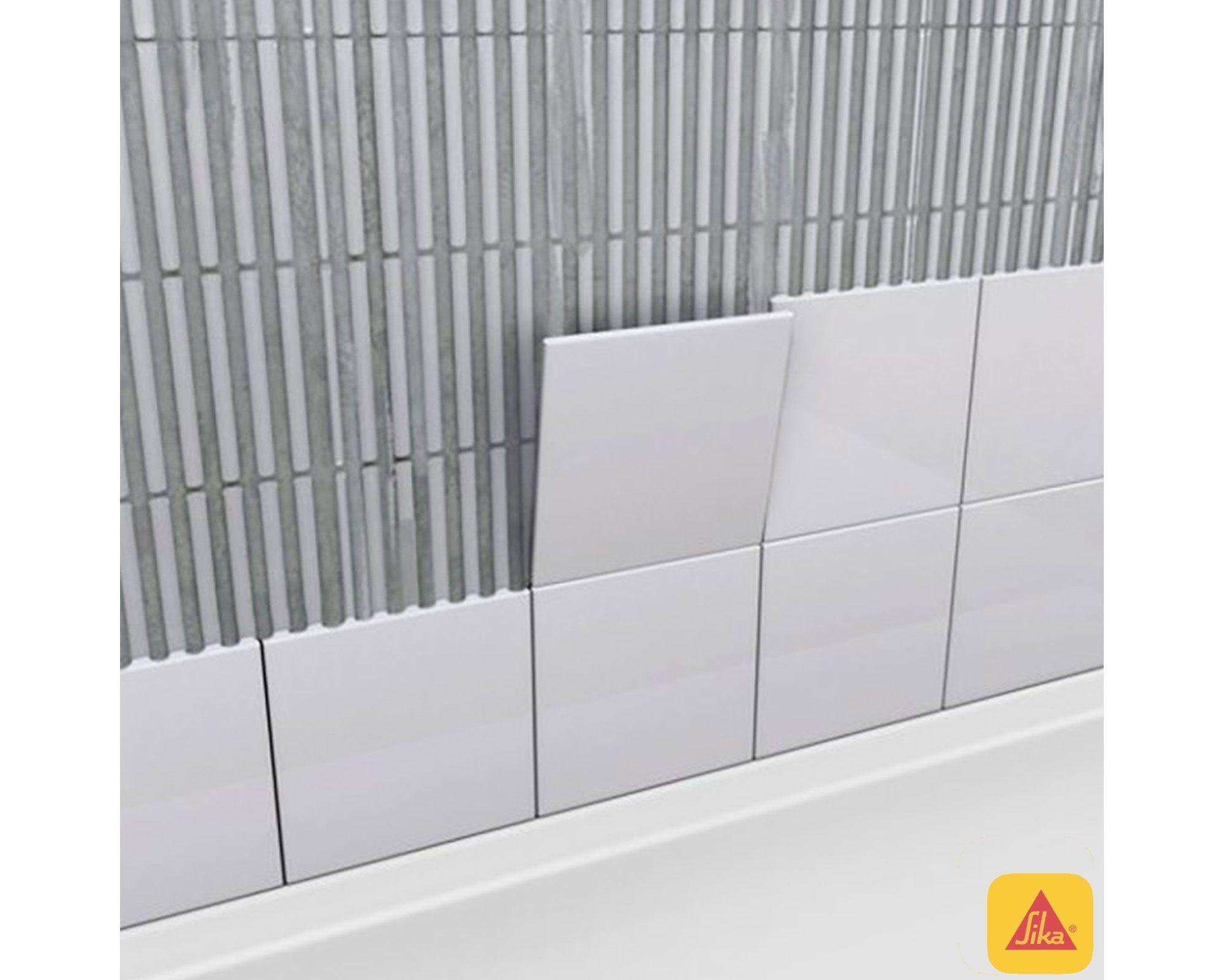 Adhesivo cerámico 1 tineta Sikaceram 300 gris Sika.-2