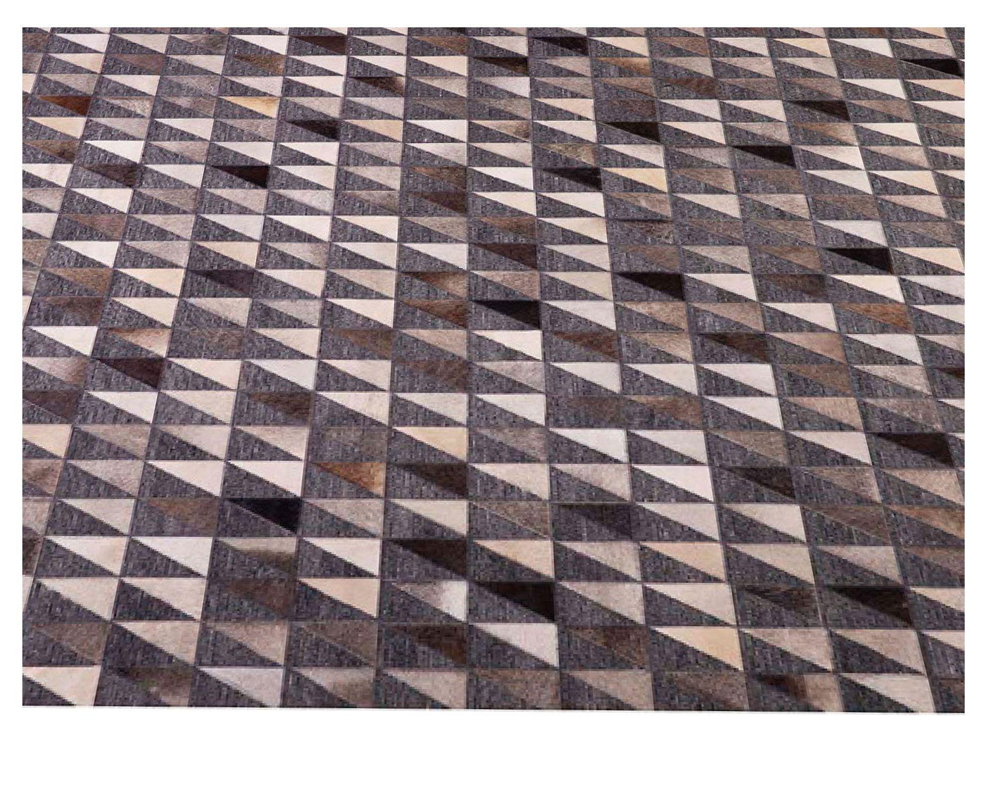 Alfombra 160x230 cm Natural Leather gris Dib.-2