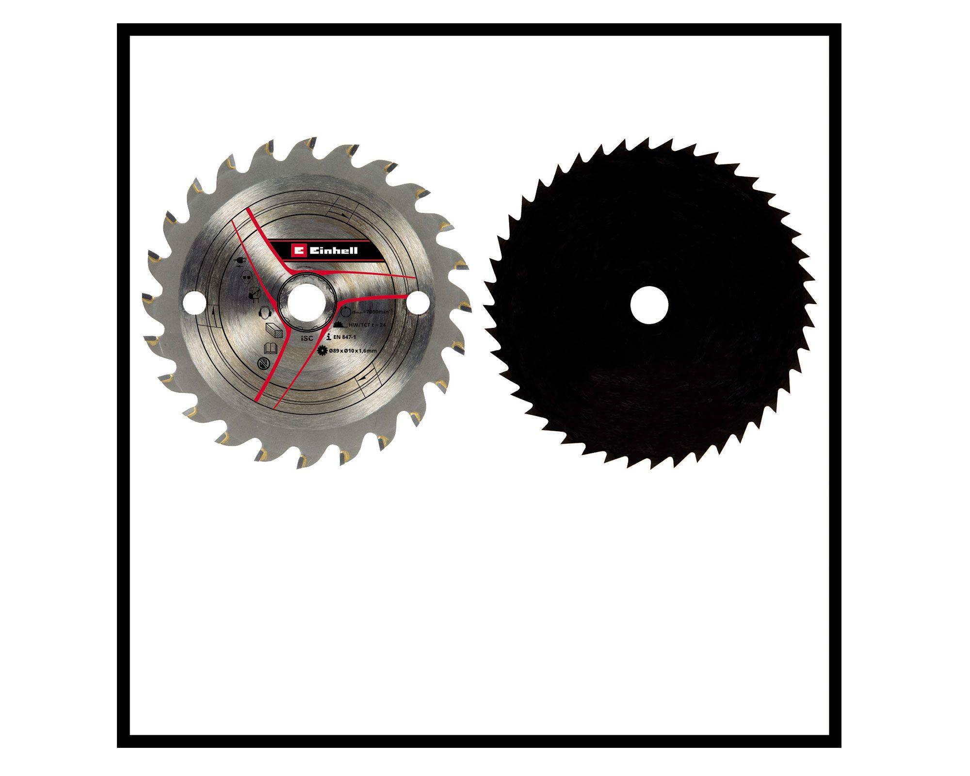 Sierra circular inalámbrica 89 mm 18V TE-CS 18/89 Li-Solo Einhell.-4