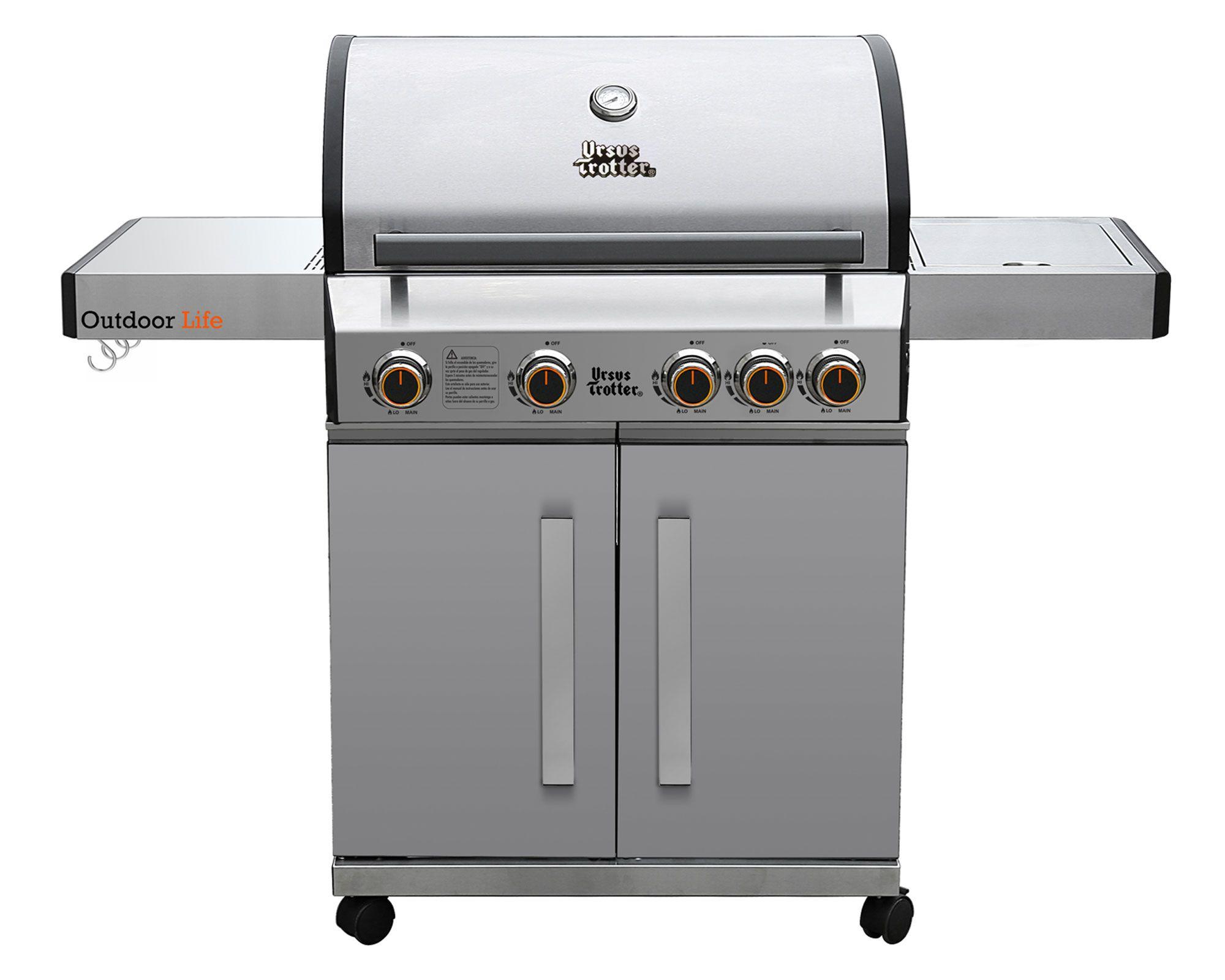 Parrilla a gas UT BBQ 4QA Led Inox  4 quemadores-0