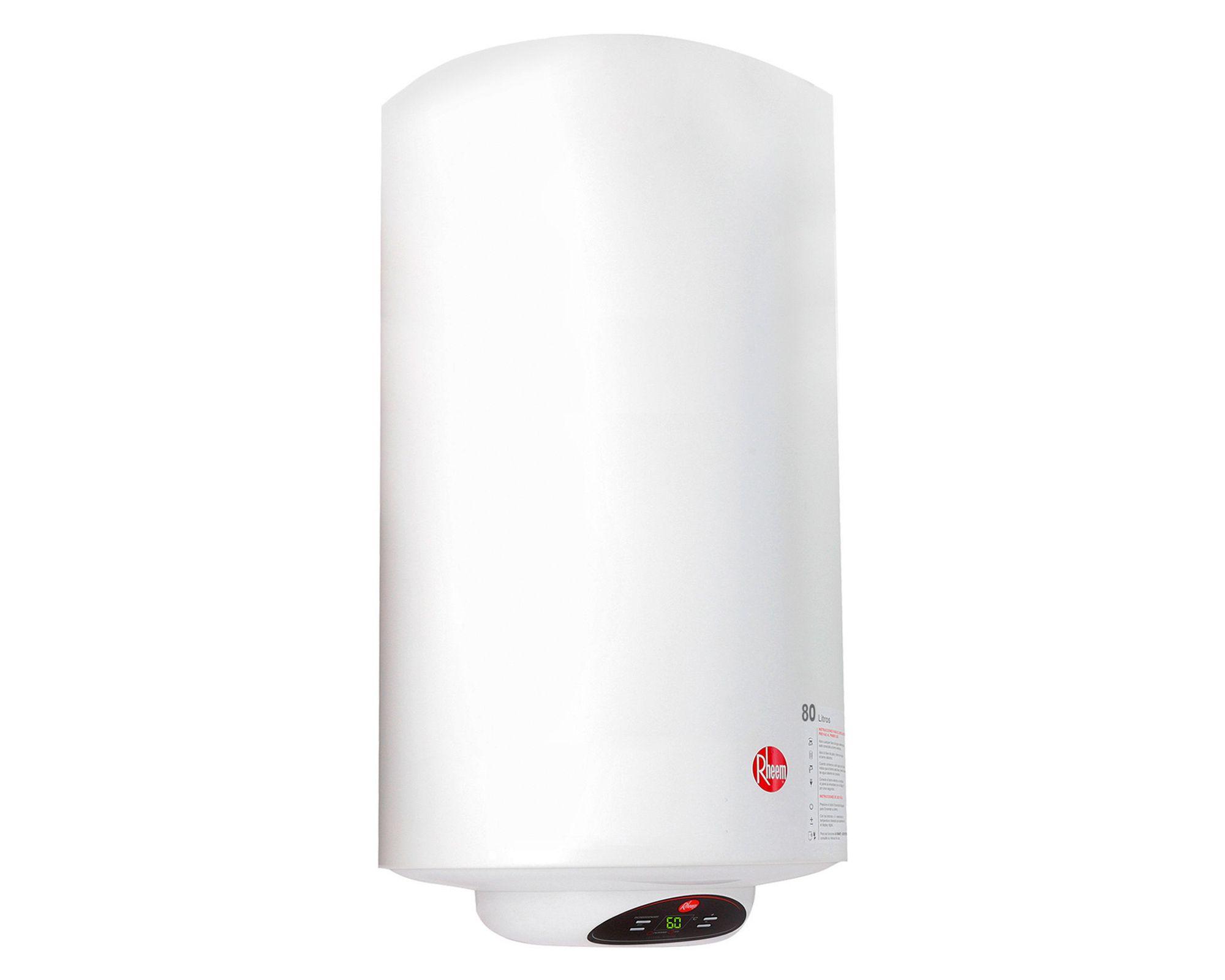 Termo eléctrico digital 80 litros blanco Rheem.-8