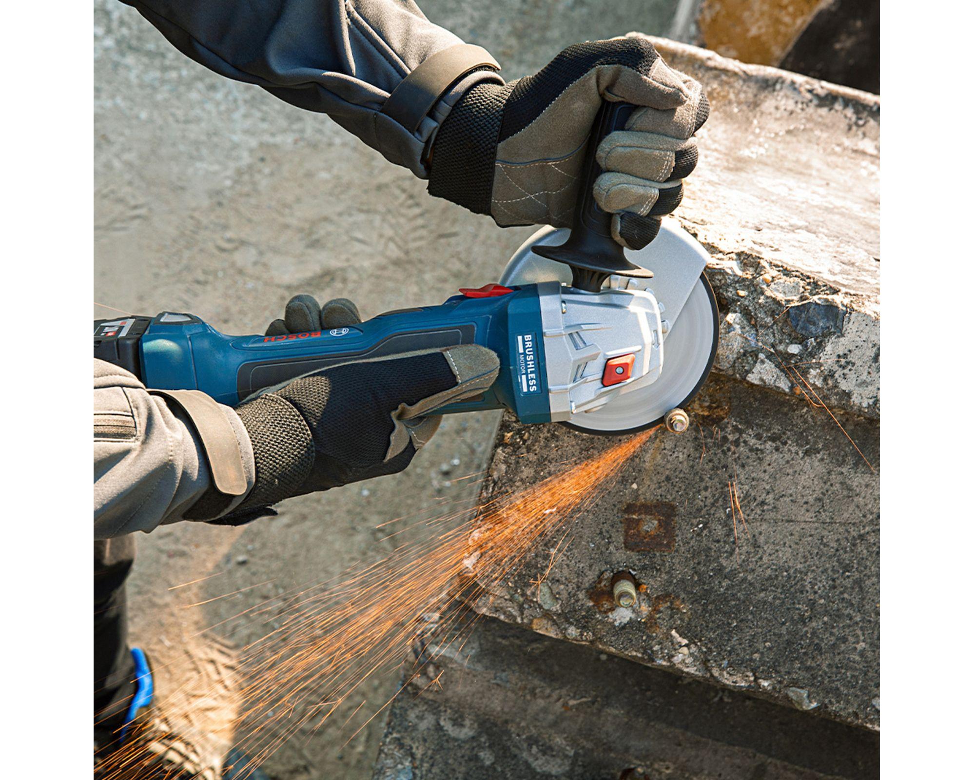 Esmeril angular inalámbrico 5'' 18V GWS 180-LI Bosch.-4