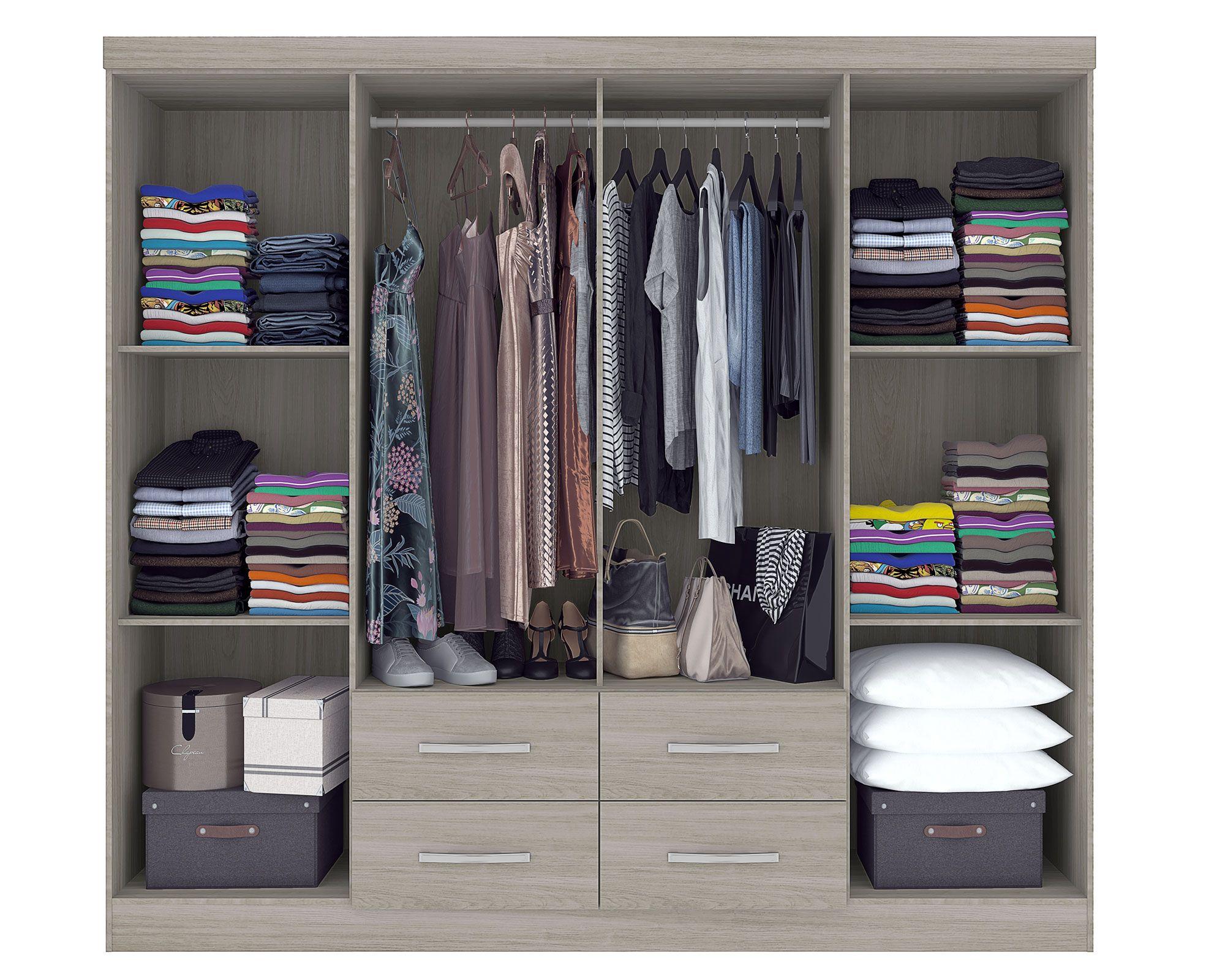 Clóset 8 puertas 4 cajones crema M+Design-2