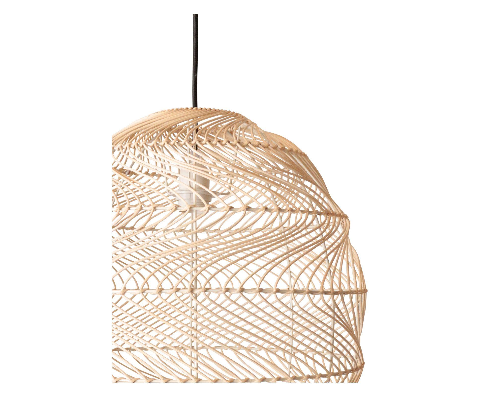 Lámpara colgar 1L E27 Maple makasar Abitare-1