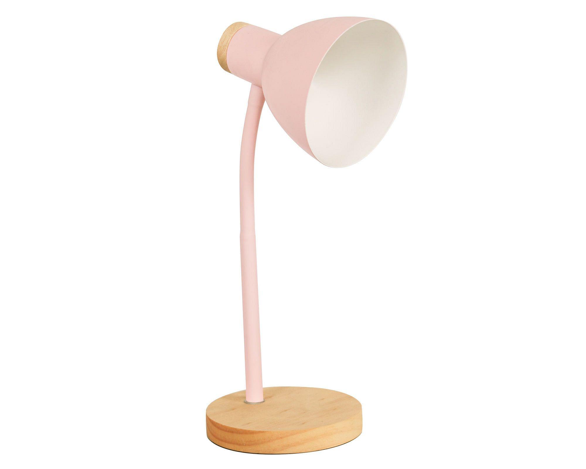 Lámpara sobremesa 1L E14 Imana rosa Abitare-0