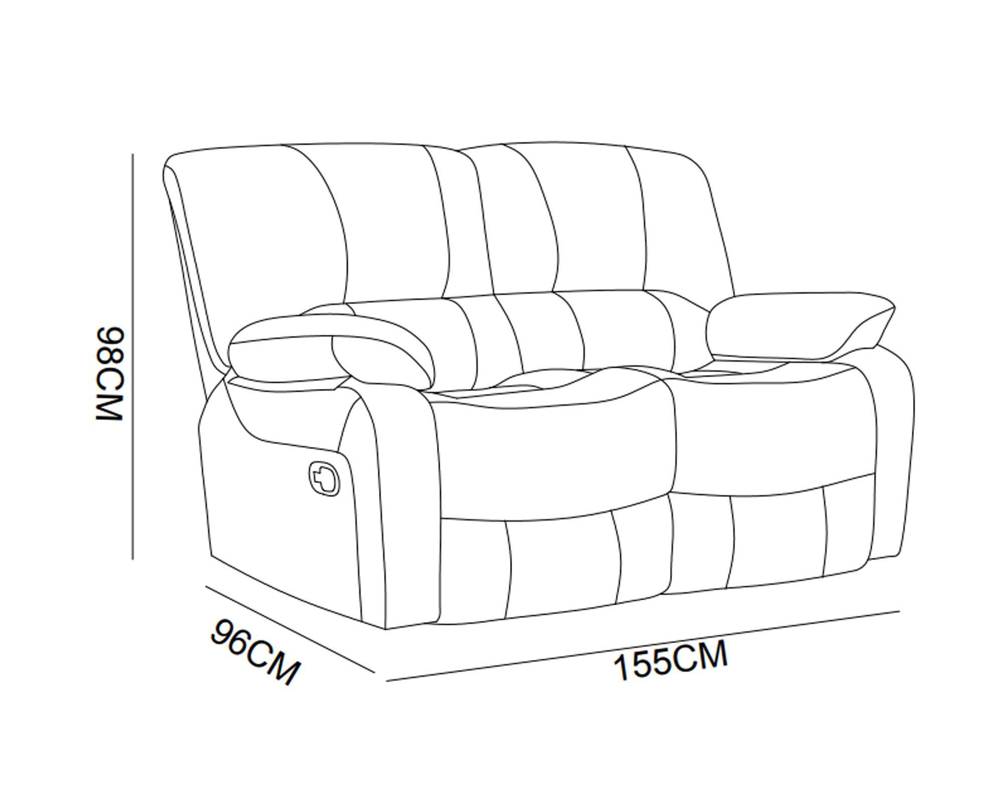 Sofá reclinable Cozy negro M+Design.-3
