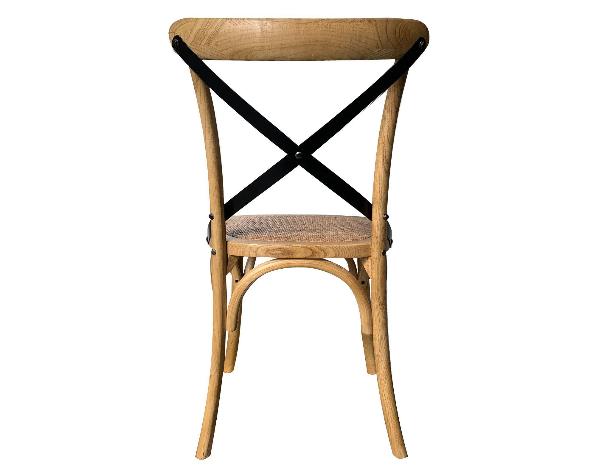 Silla Rustic natural/negro M+Design-2