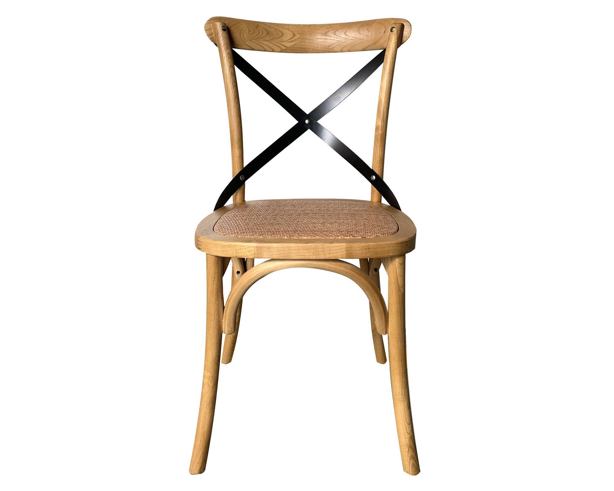 Silla Rustic natural/negro M+Design-0