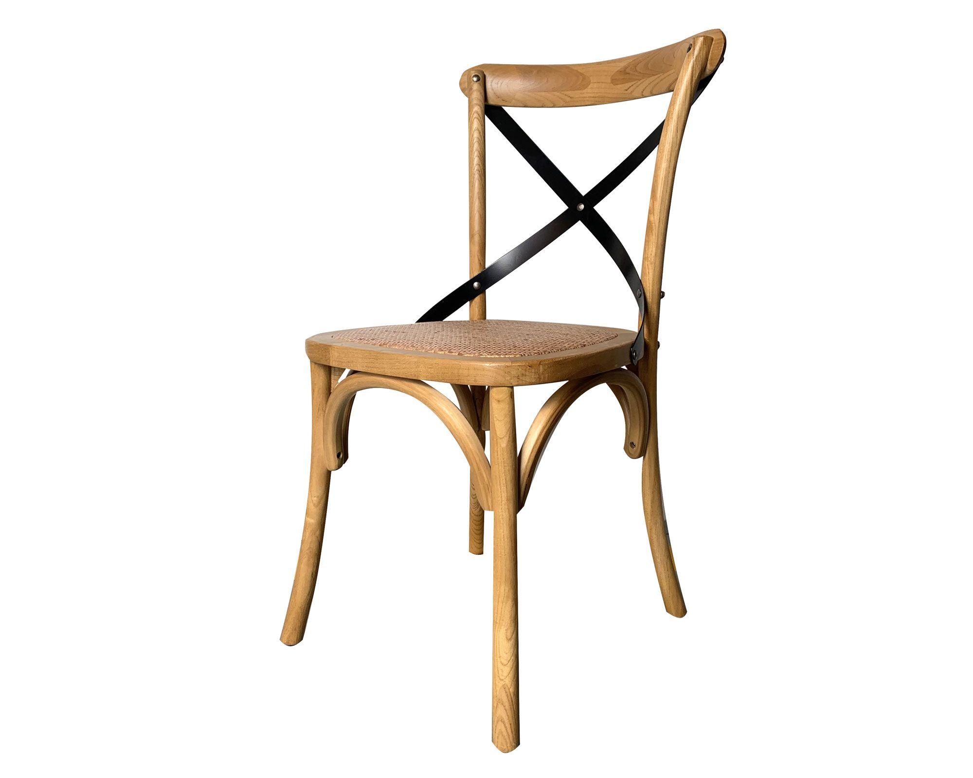 Silla Rustic natural/negro M+Design-1