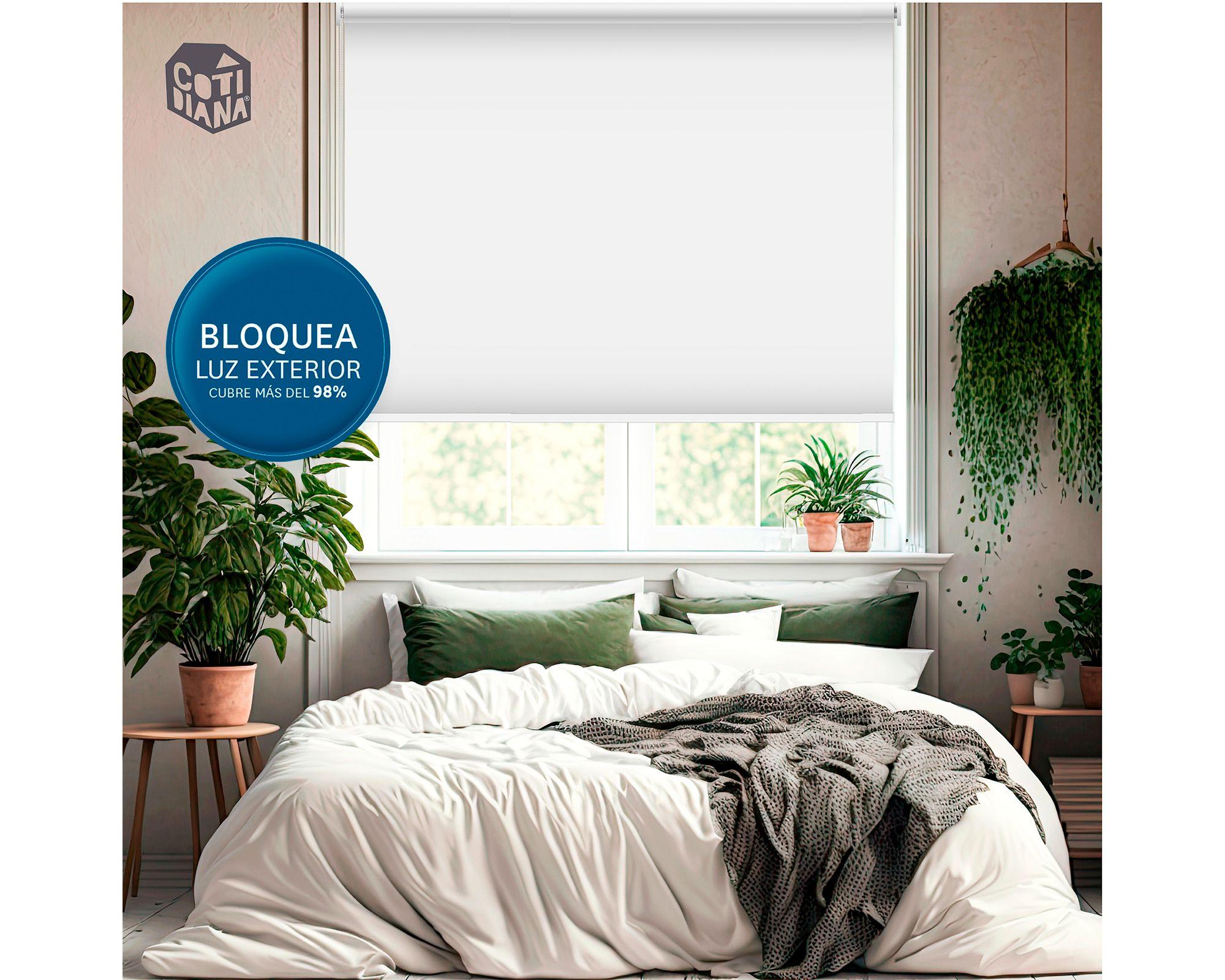 Cortina roller blackout 250x250cm cm liso gris claro Cotidiana-6