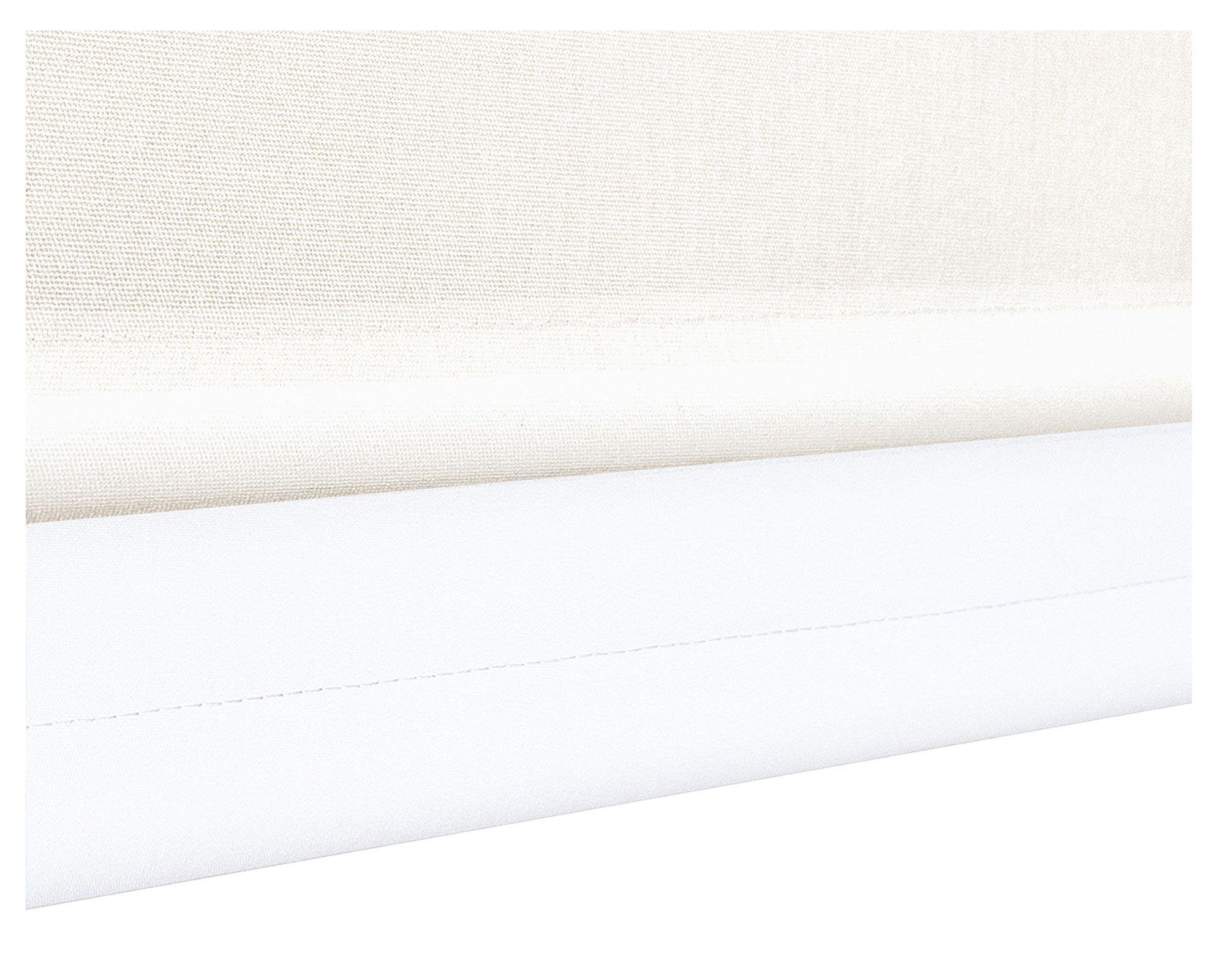 Cortina roller blackout doble 250x250 cm liso blanco Cotidiana-2