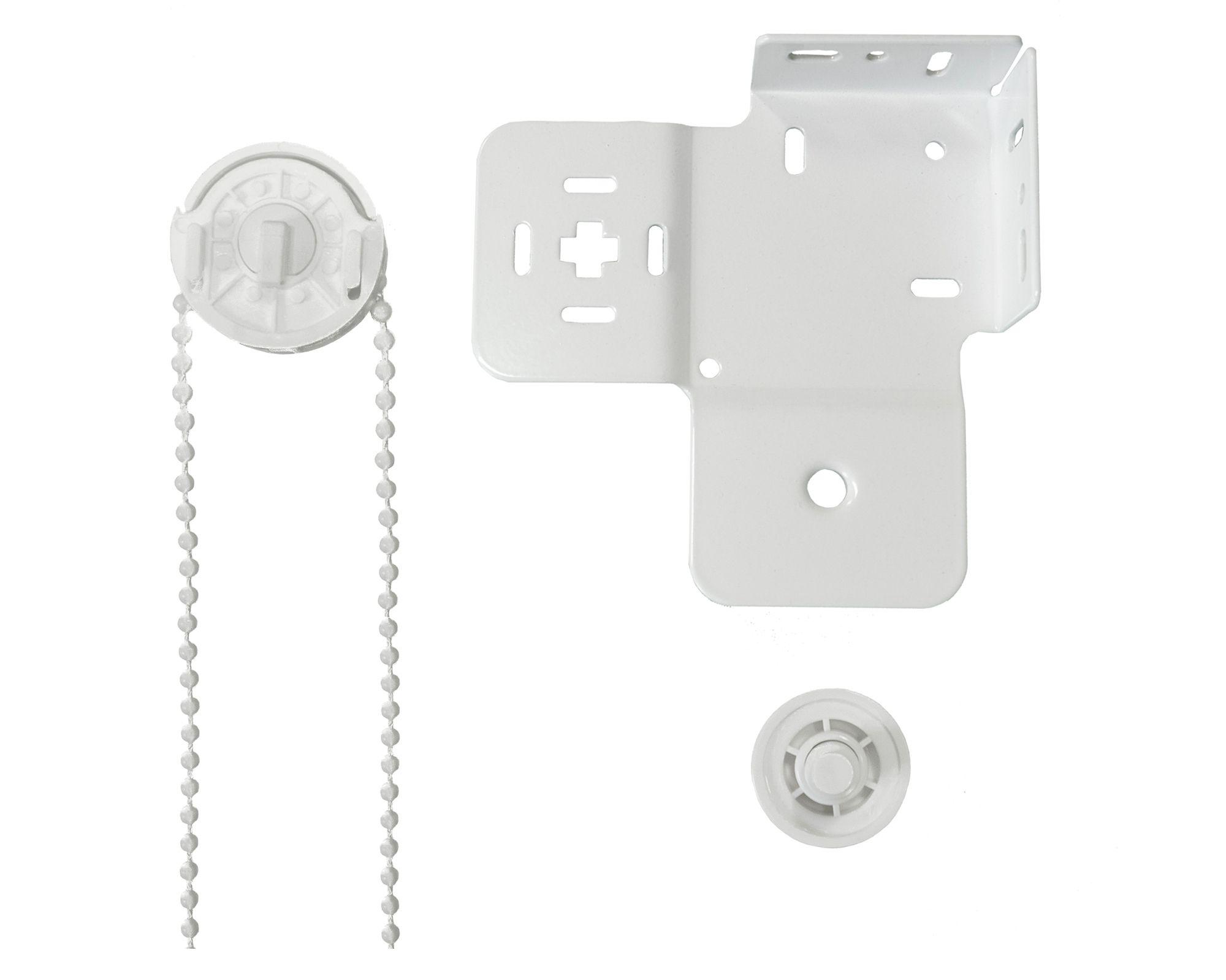 Cortina roller blackout doble 160x165 cm Sunscreen blanco-5